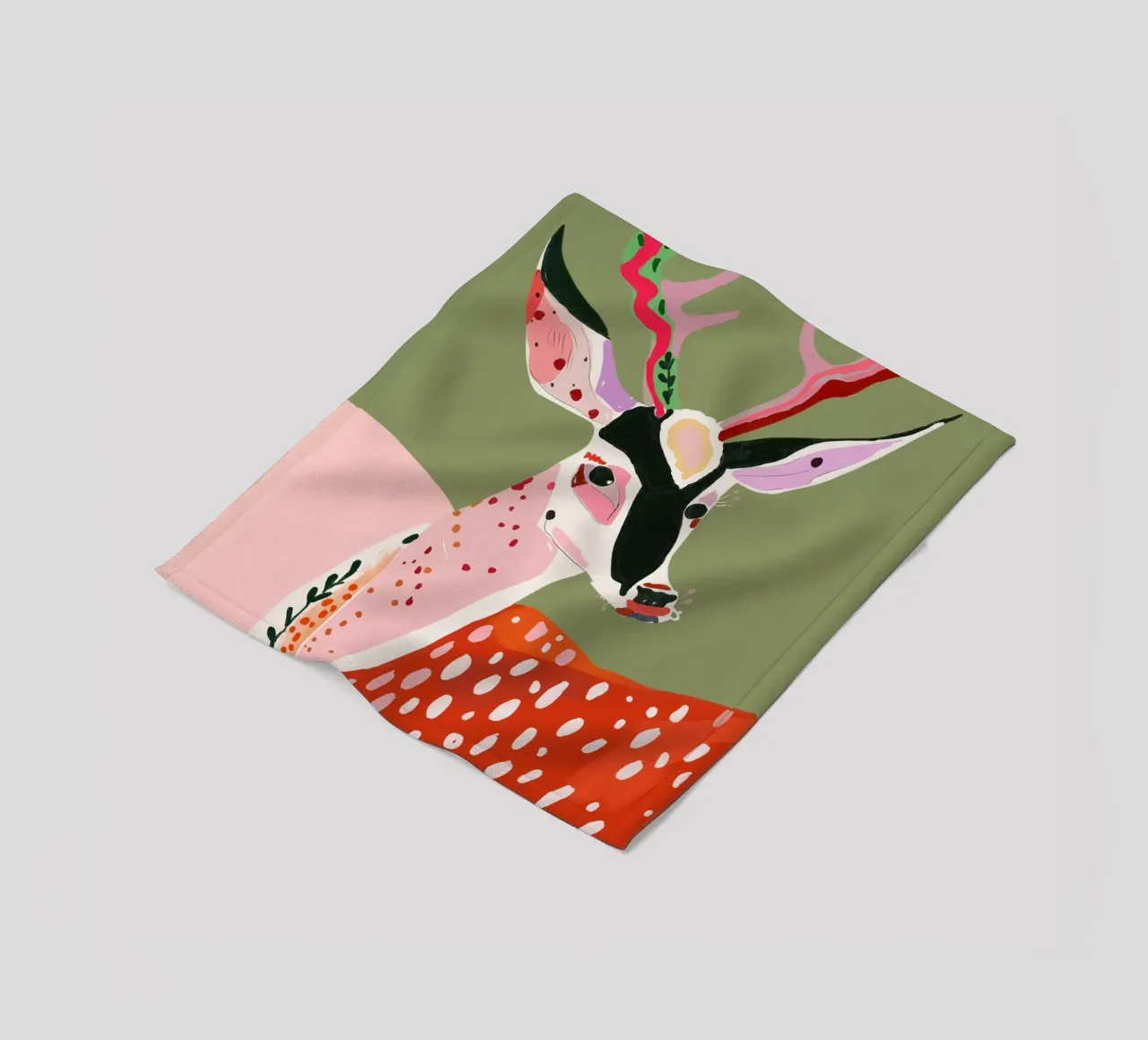 Verzauberte Hirsche Fleecedecke von ArtsySesta