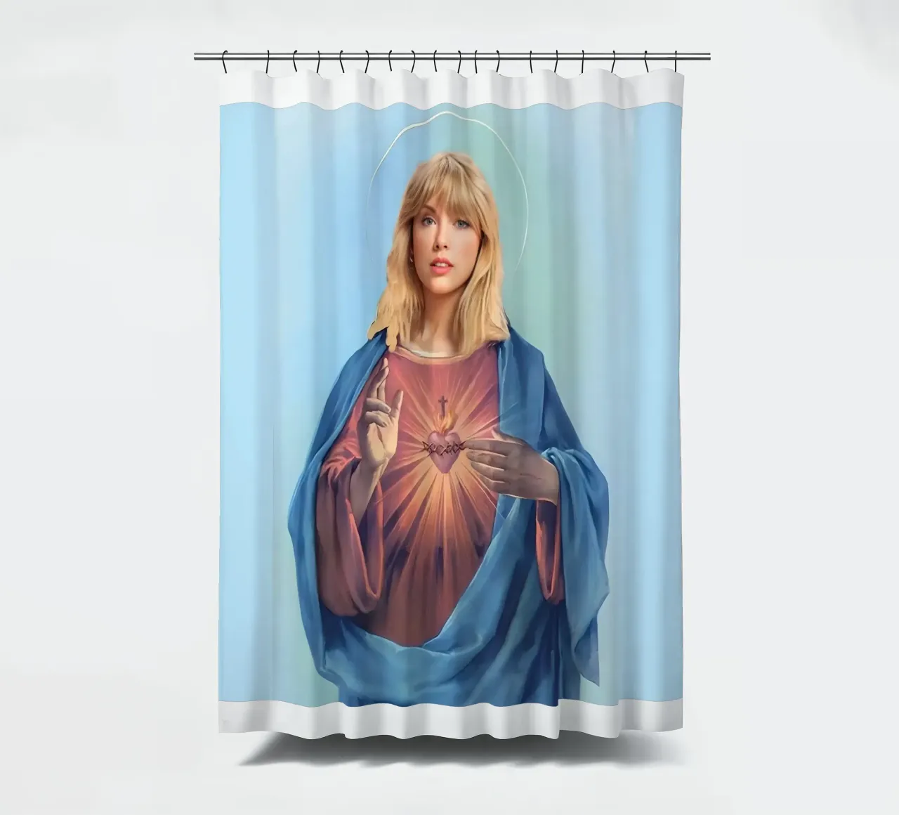 Jesus Parodi Gierzwaluwen douchegordijn van Home Band Shop