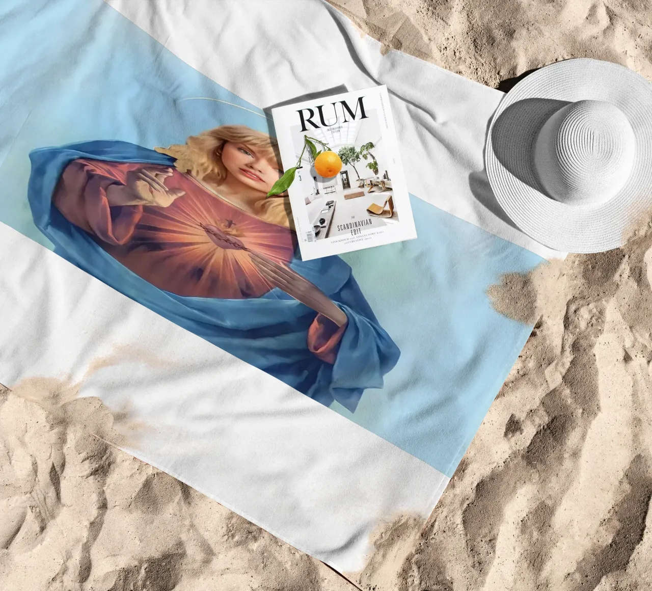 Jesus Parodi Gierzwaluwen strandhanddoek van Home Band Shop