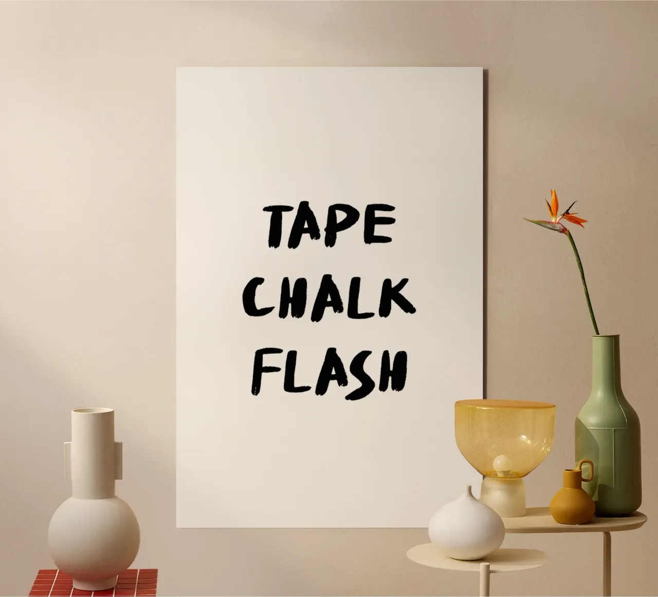 Chalk Tape Flash - Boulder Sprüche alluminio dibond da boulderquotes