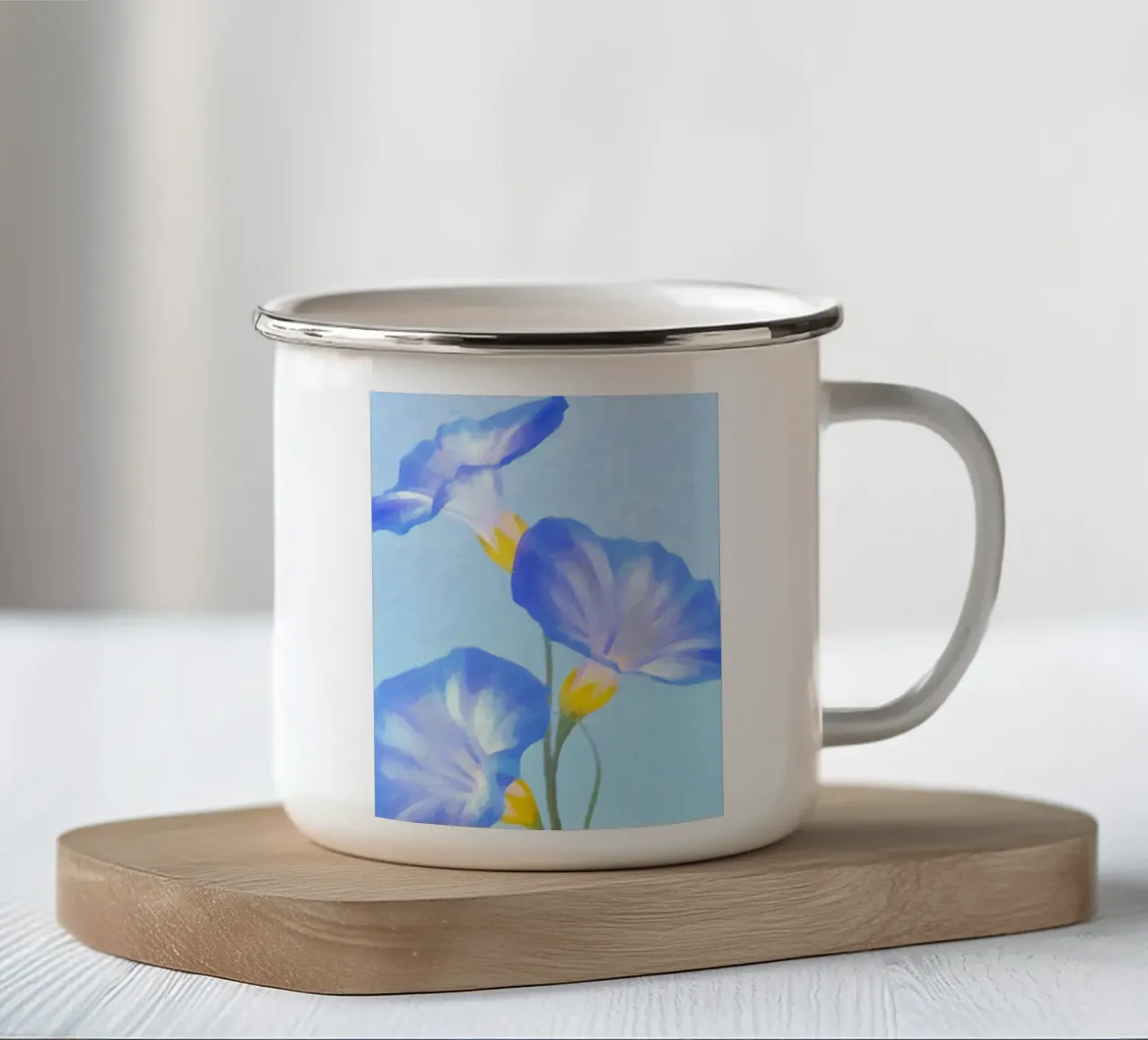 Sogno di gloria mattutina tazza in smalto da AprilAdamantium