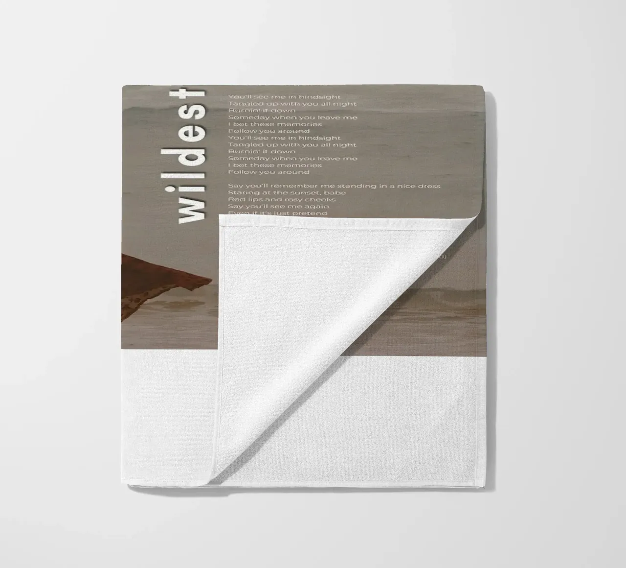 Wilde dromen Taylor Gierzwaluwen strandhanddoek van Home Band Shop