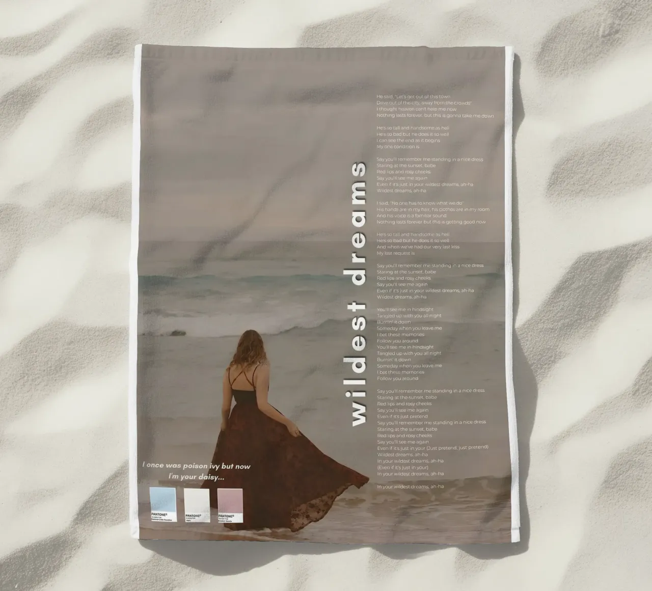 Wilde dromen Taylor Gierzwaluwen strandhanddoek van Home Band Shop