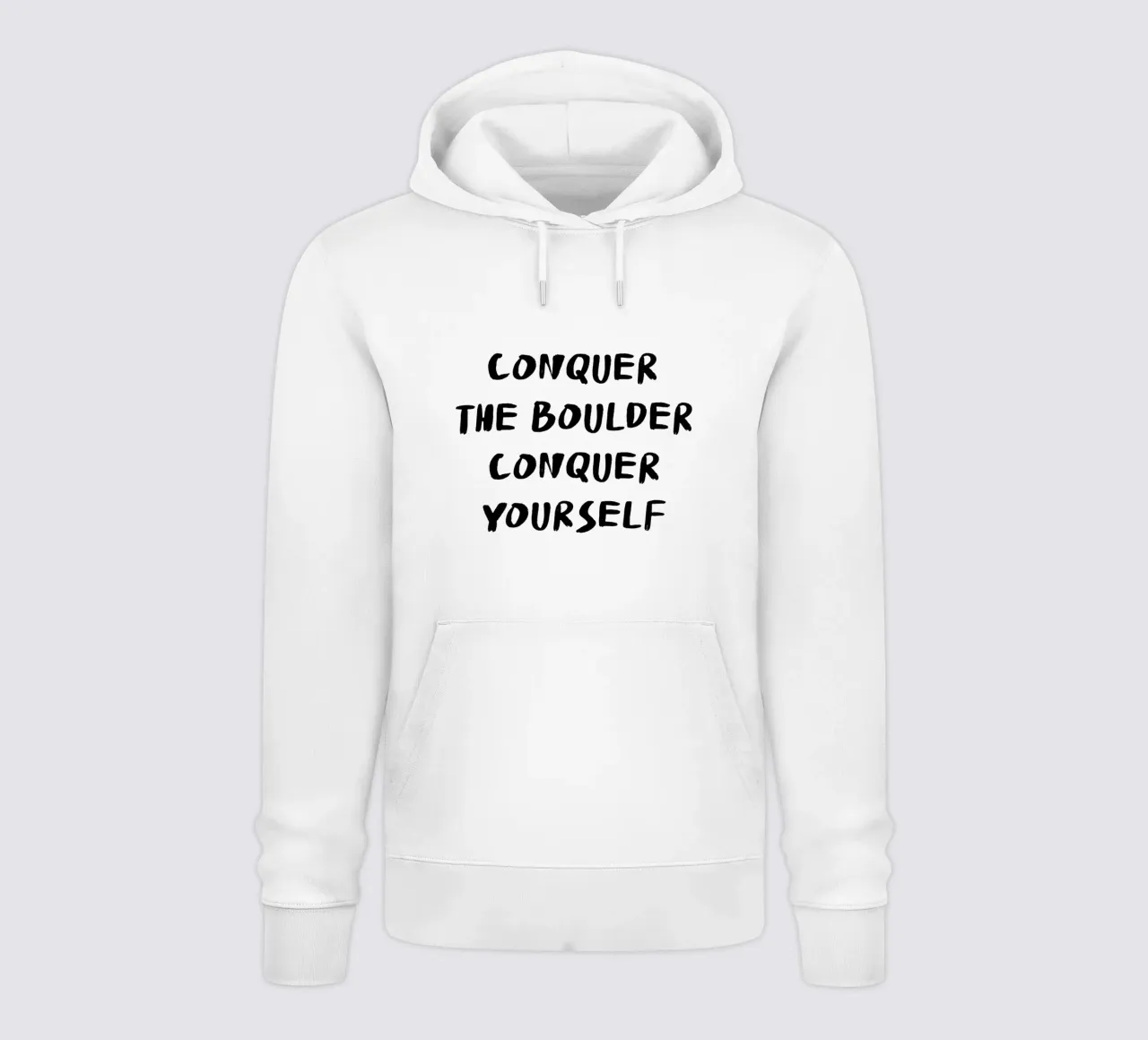 Conquer The Boulder - Boulder Spruch felpa con cappuccio da boulderquotes