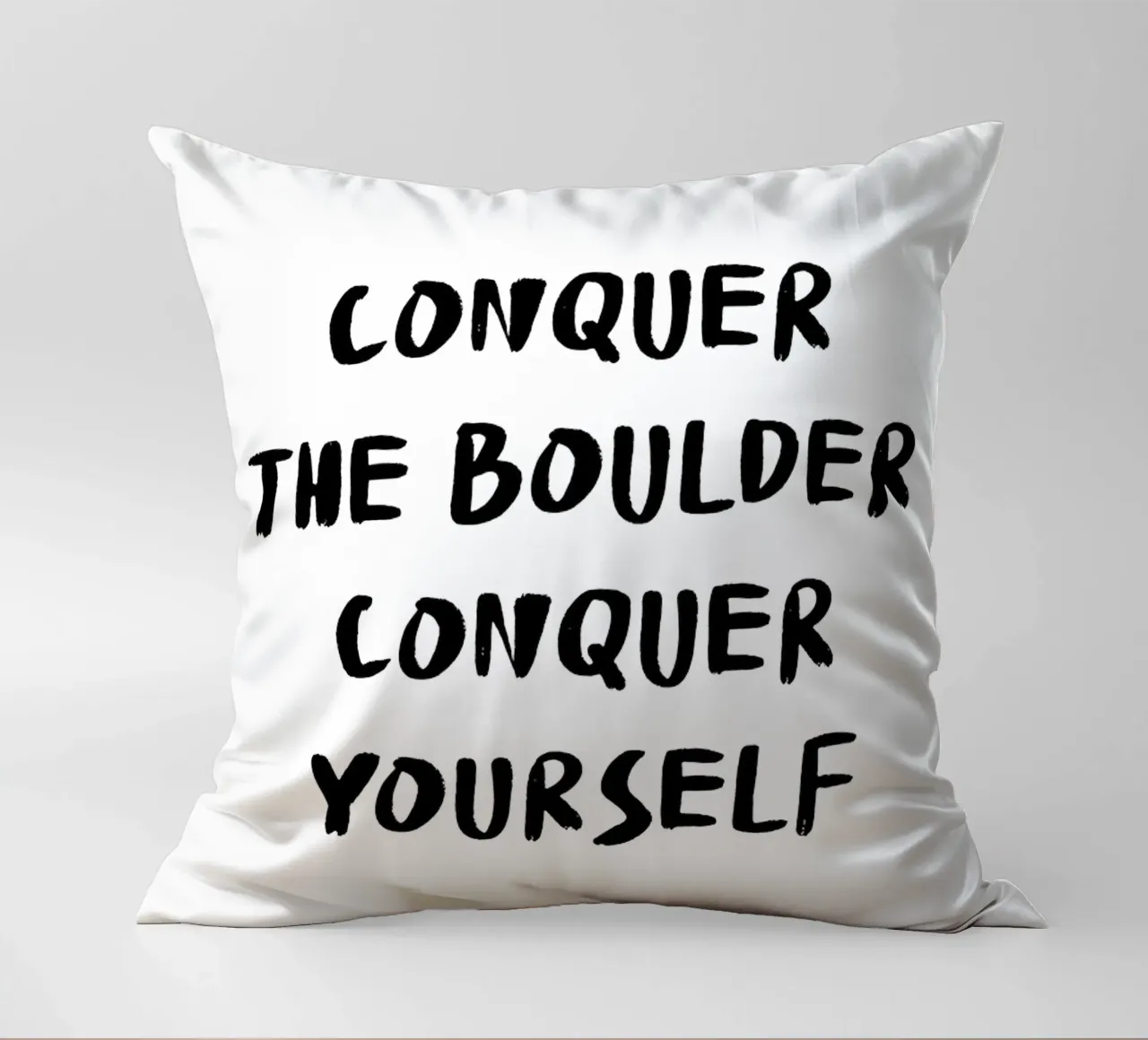 Conquer The Boulder - Boulder Spruch cuscino da boulderquotes