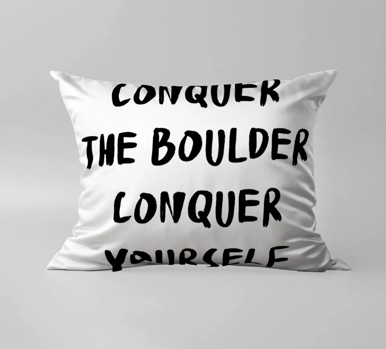 Conquer The Boulder - Boulder Spruch cuscino da boulderquotes