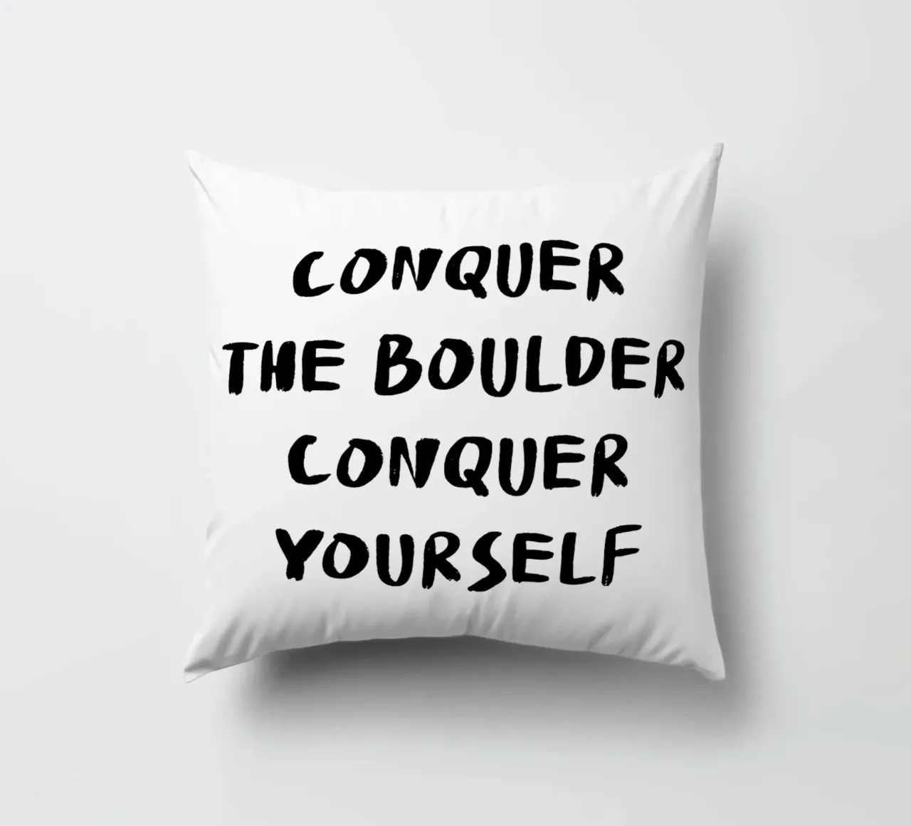 Conquer The Boulder - Boulder Spruch cuscino da boulderquotes