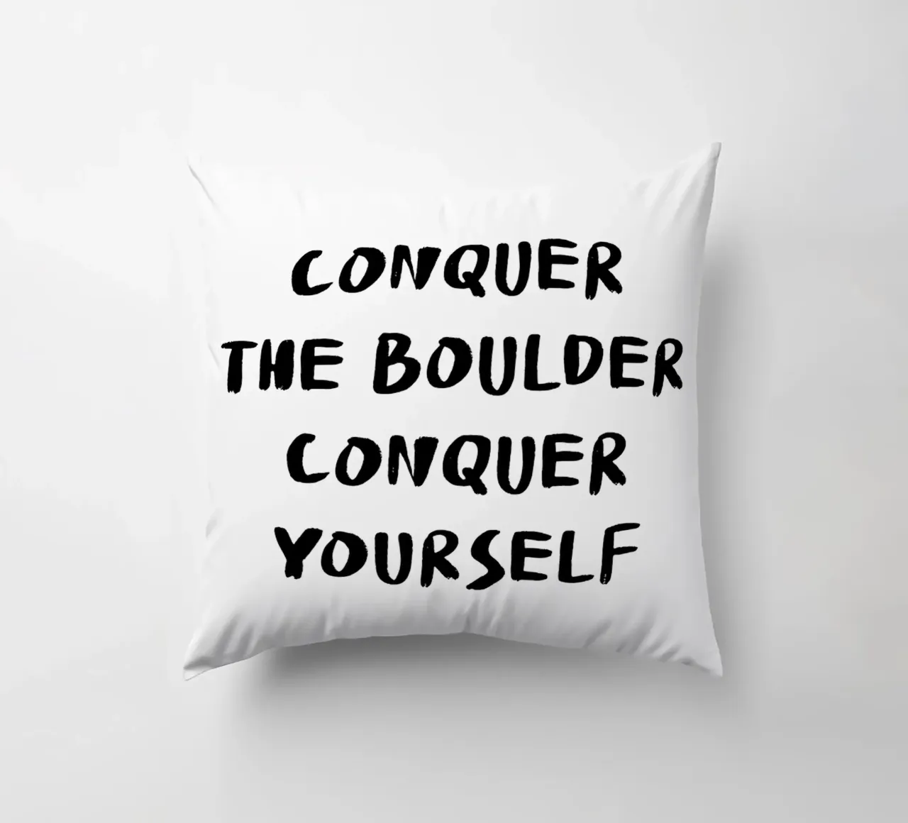 Conquer The Boulder - Boulder Spruch cuscino da boulderquotes