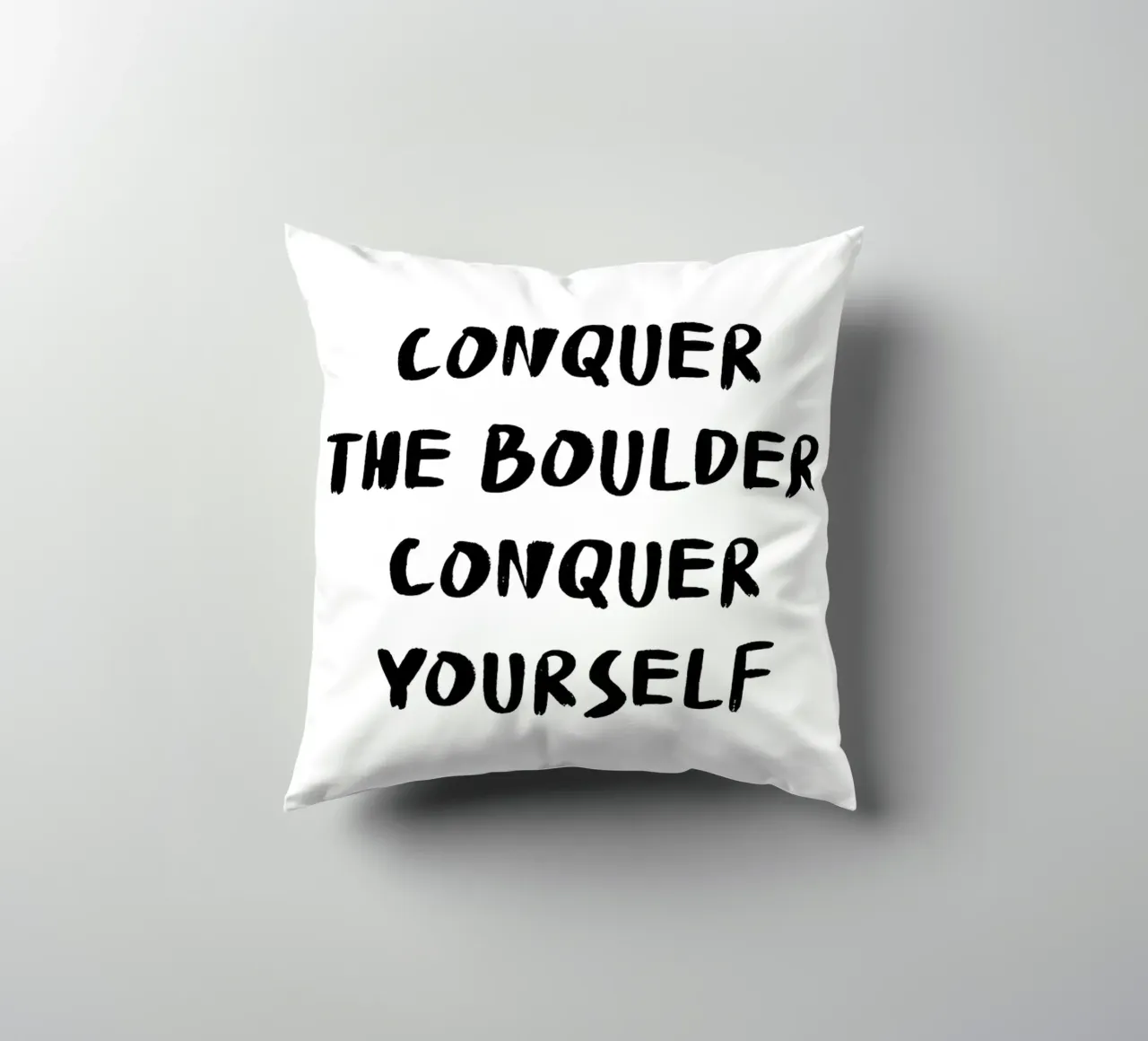 Conquer The Boulder - Boulder Spruch cuscino da boulderquotes