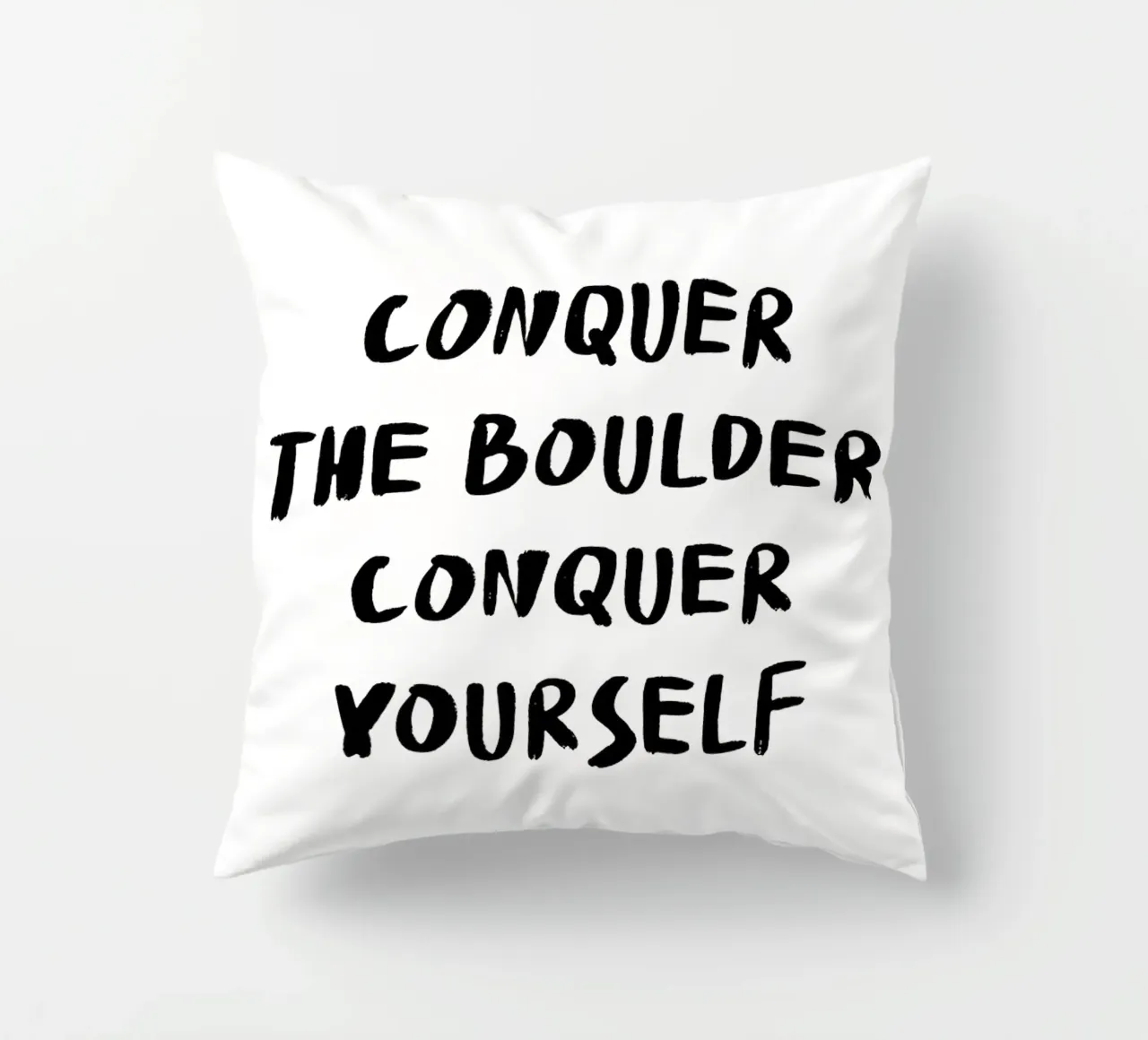Conquer The Boulder - Boulder Spruch cuscino da boulderquotes