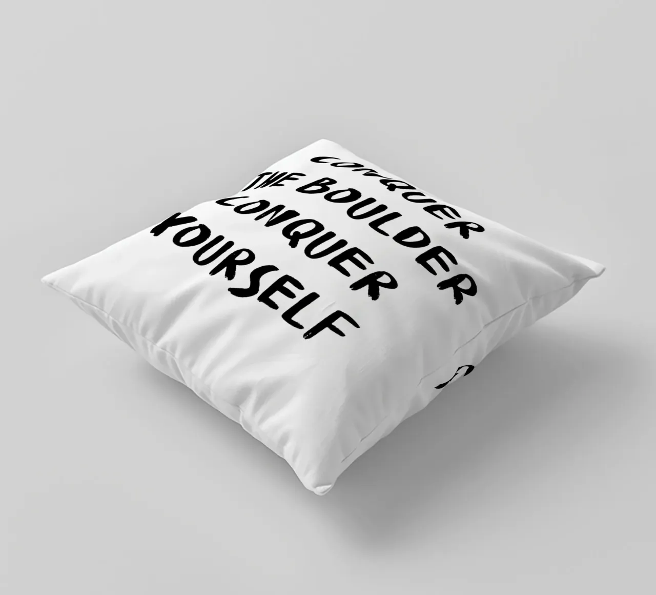 Conquer The Boulder - Boulder Spruch cuscino da boulderquotes