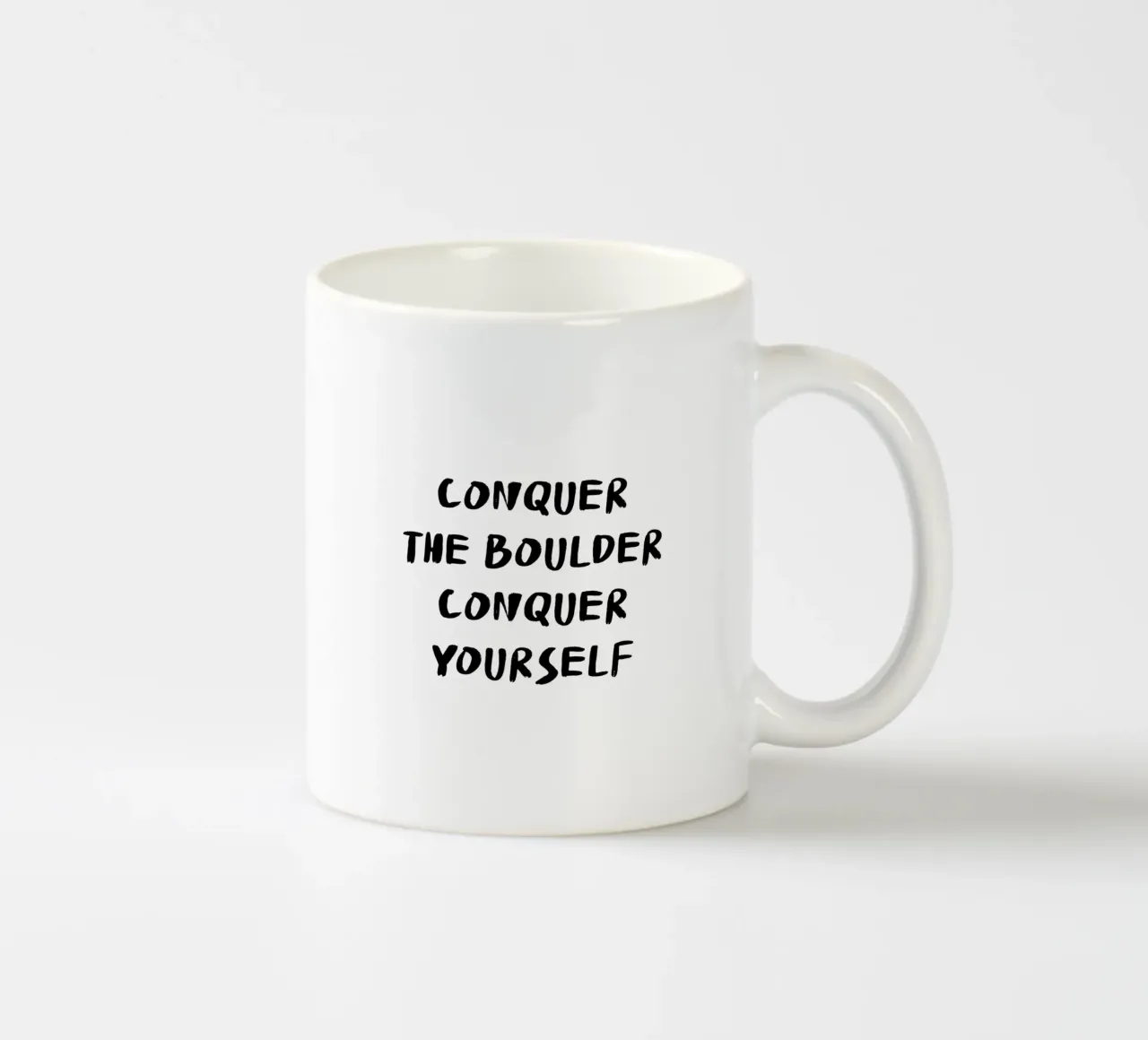 Conquer The Boulder - Boulder Spruch tazza in ceramica da boulderquotes