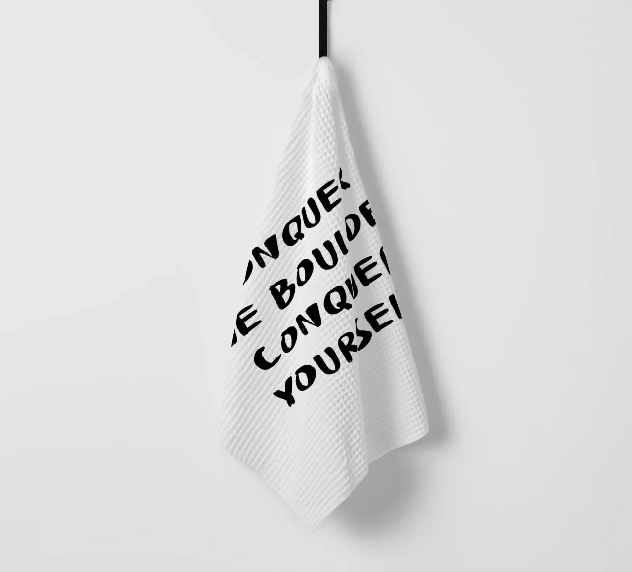 Conquer The Boulder - Boulder Spruch torchon de boulderquotes