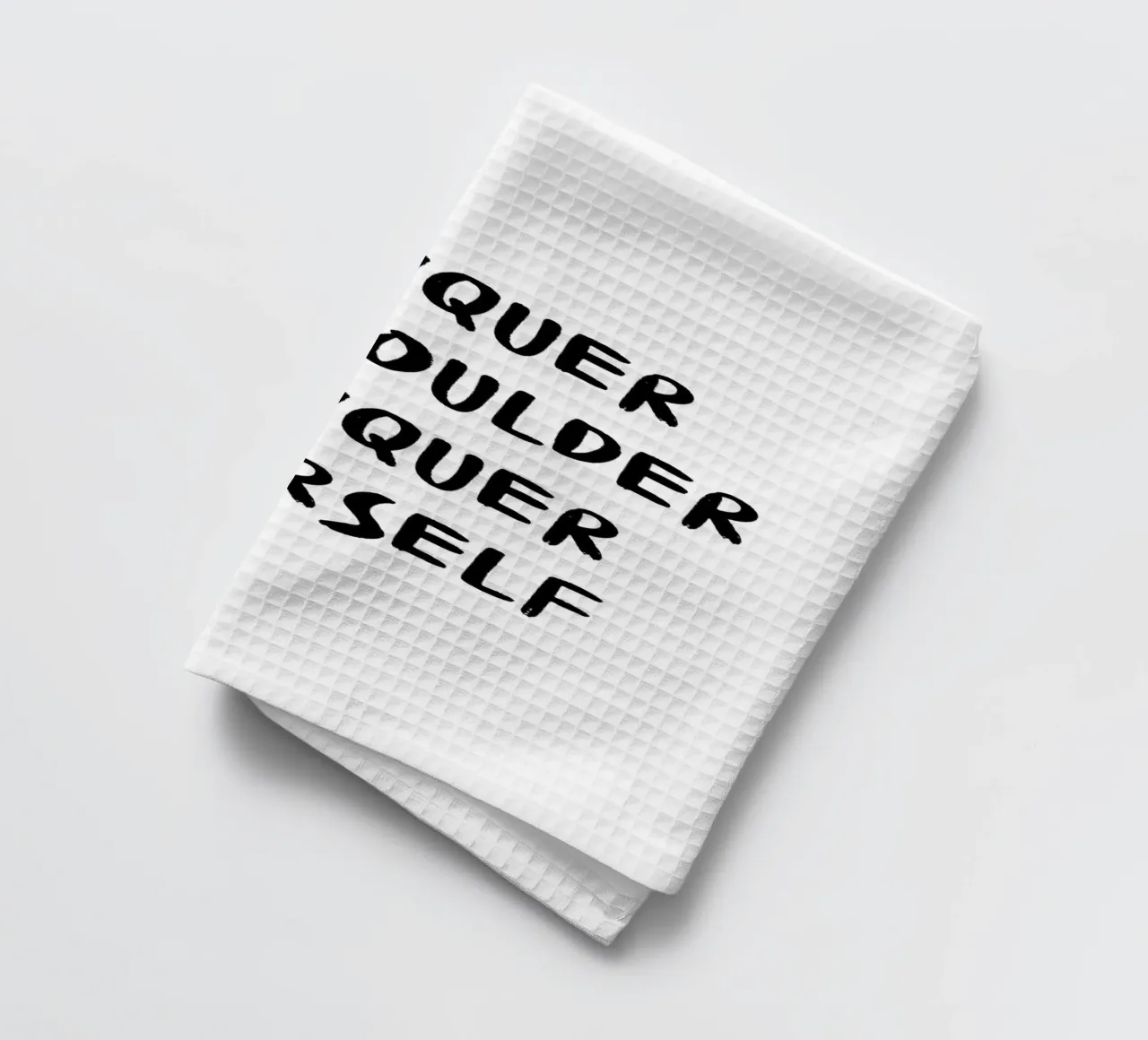 Conquer The Boulder - Boulder Spruch torchon de boulderquotes