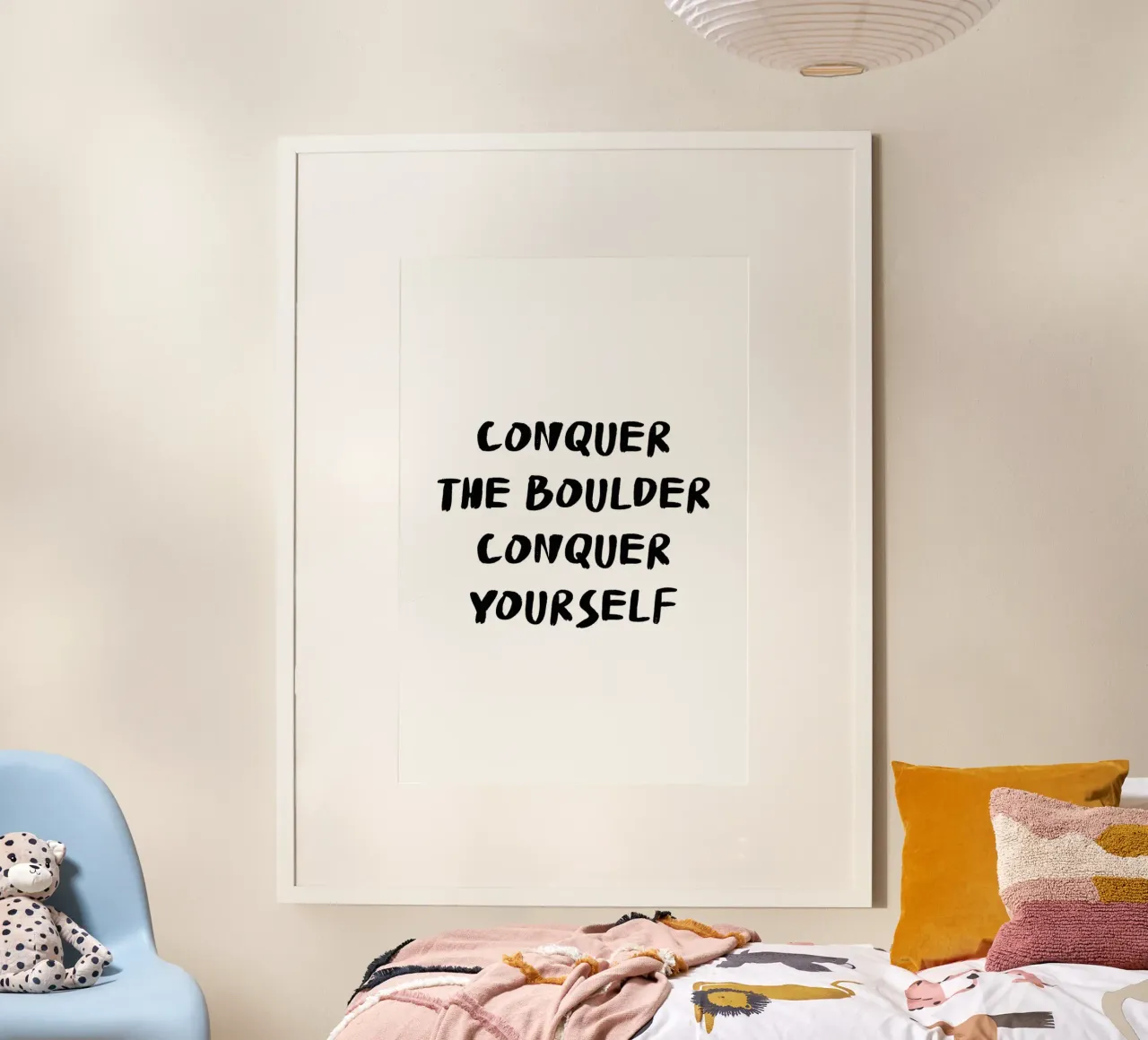 Conquer The Boulder - Boulder Spruch carta hahnemühle da boulderquotes
