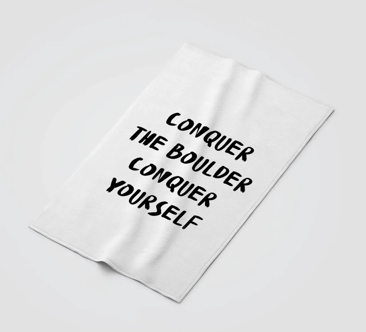Conquer The Boulder - Boulder Spruch coperta in pile da boulderquotes