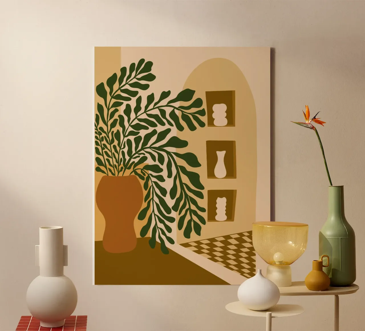 Stilleven 2 canvas met Baklijst van Miho Art Studio
