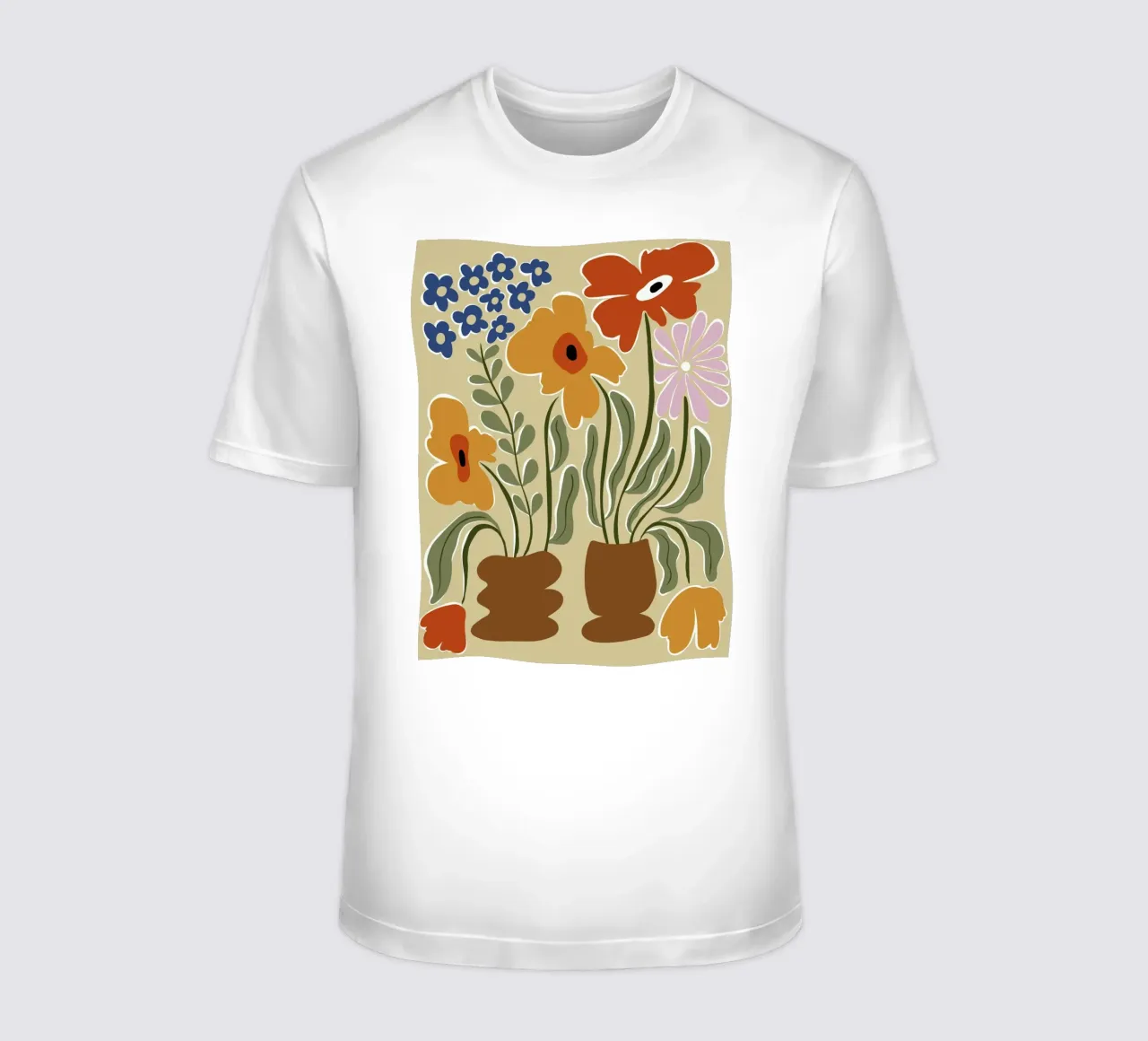 Colore classico in fiore t-shirt da Miho Art Studio