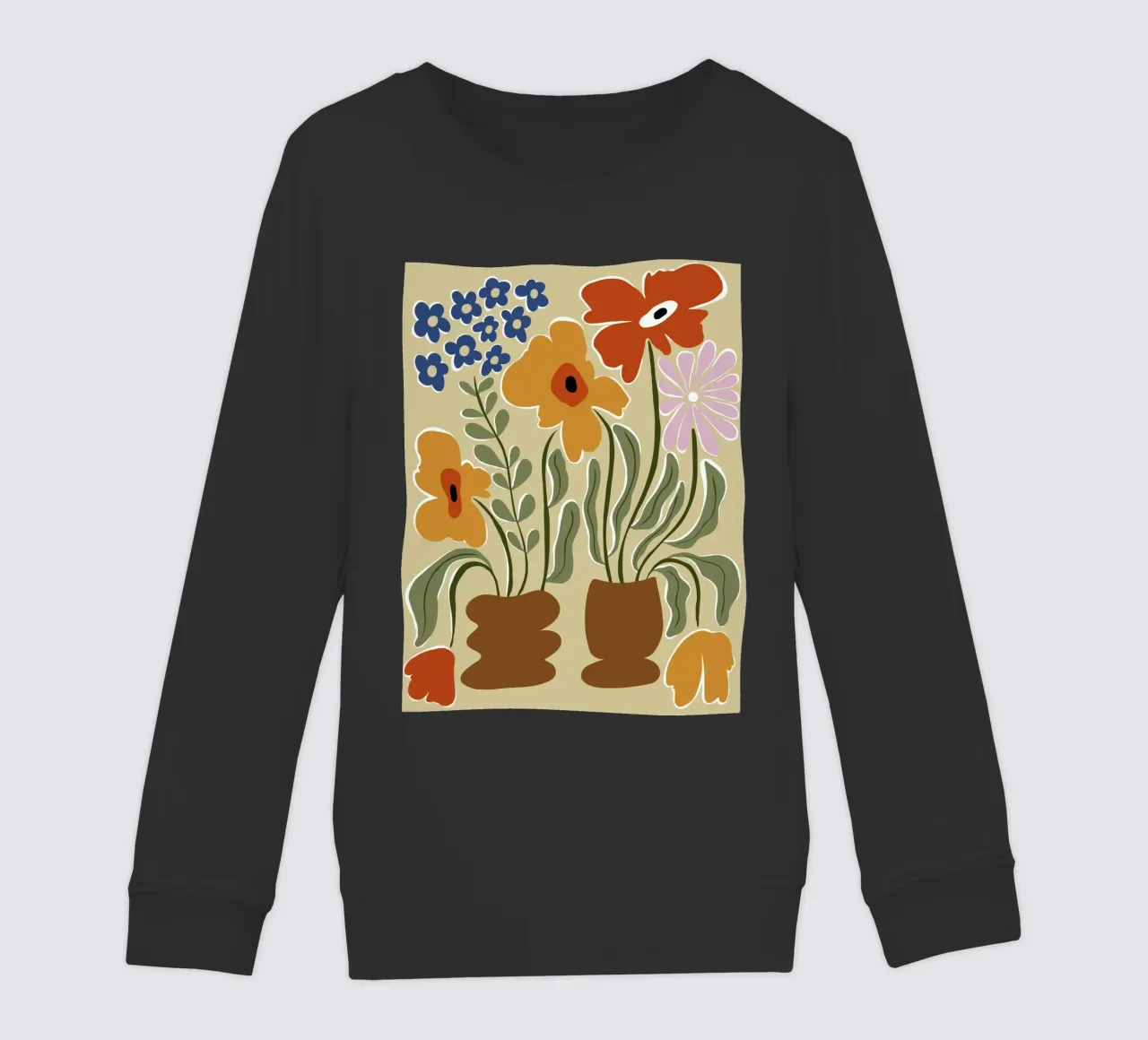 Colore classico in fiore felpa bambino da Miho Art Studio