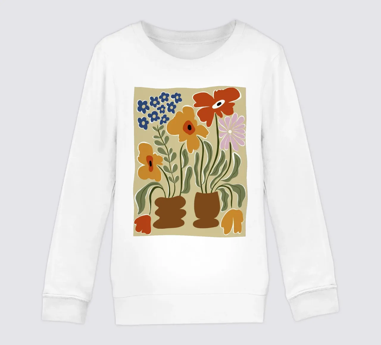 Colore classico in fiore felpa bambino da Miho Art Studio