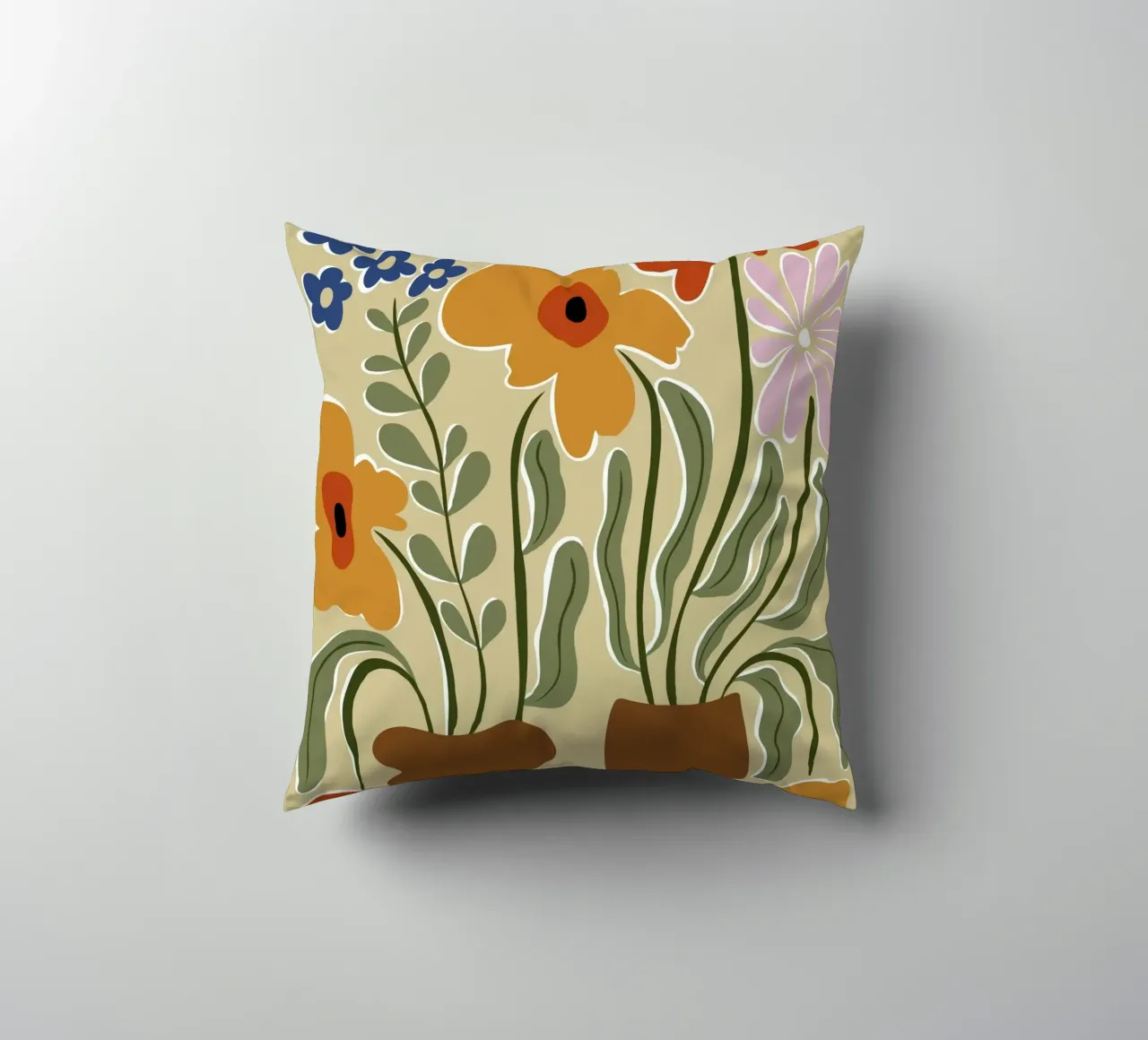 Colore classico in fiore cuscino da Miho Art Studio