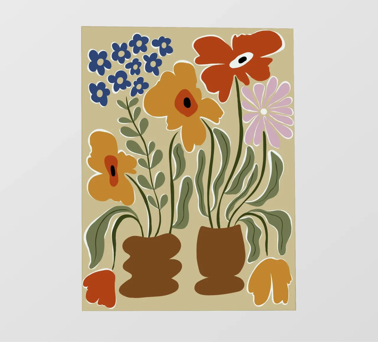 Colore classico in fiore telo in pvc da Miho Art Studio