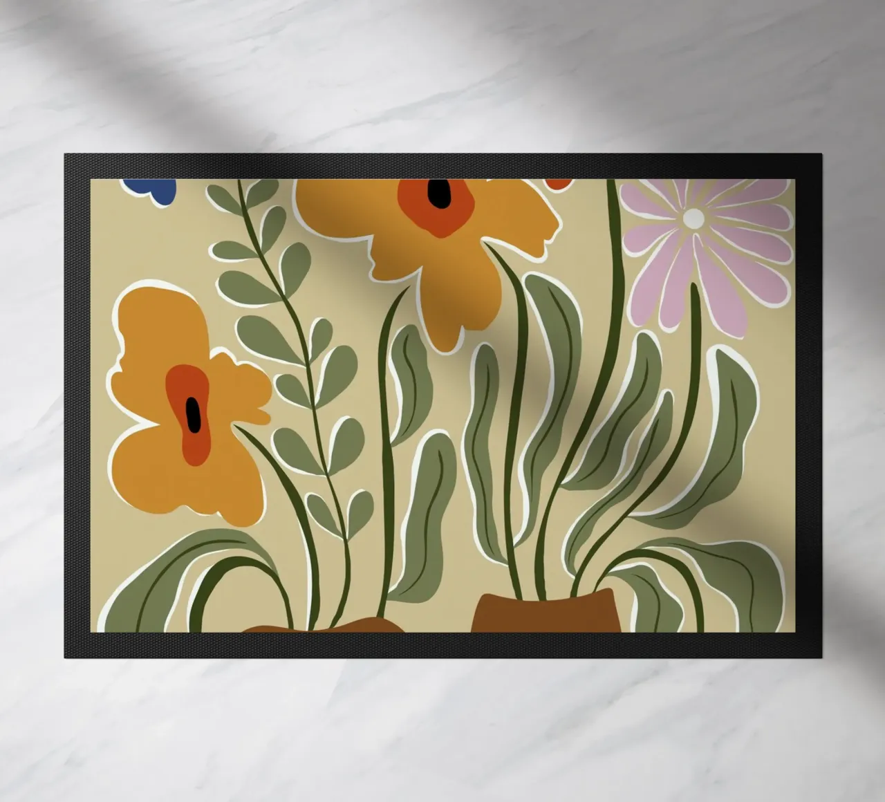 Colore classico in fiore zerbino da Miho Art Studio