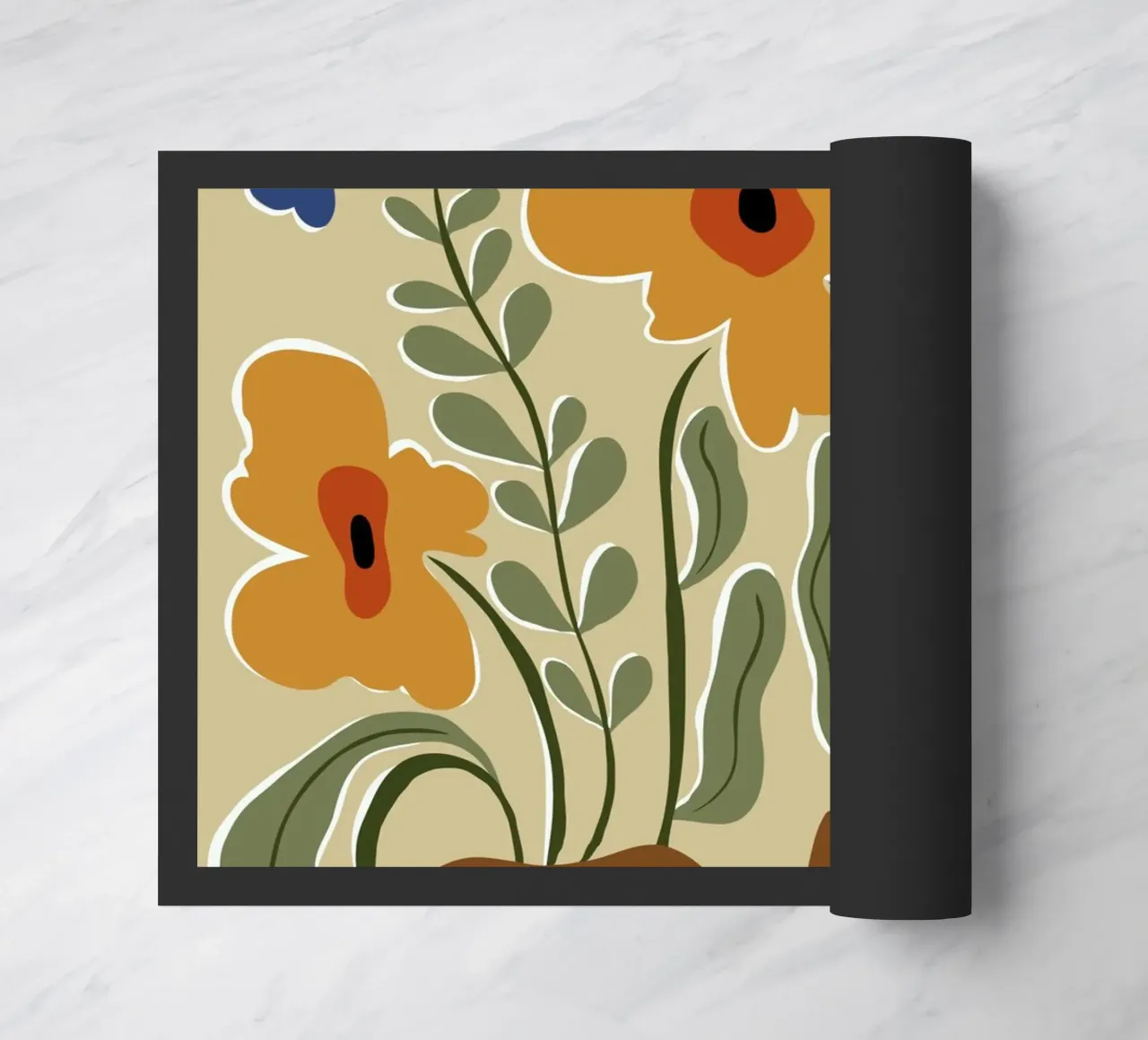 Colore classico in fiore zerbino da Miho Art Studio