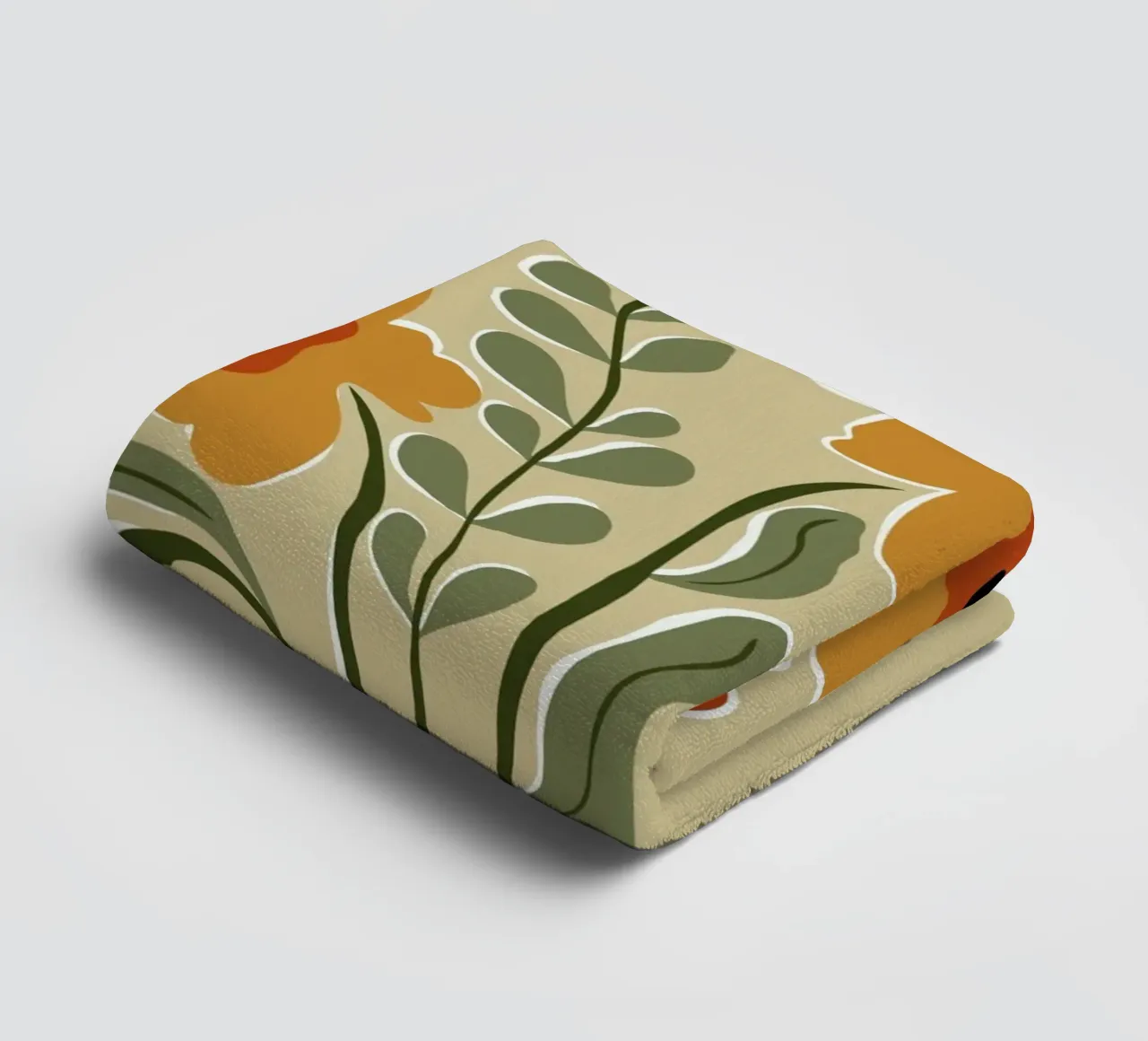 Colore classico in fiore asciugamano da bagno da Miho Art Studio