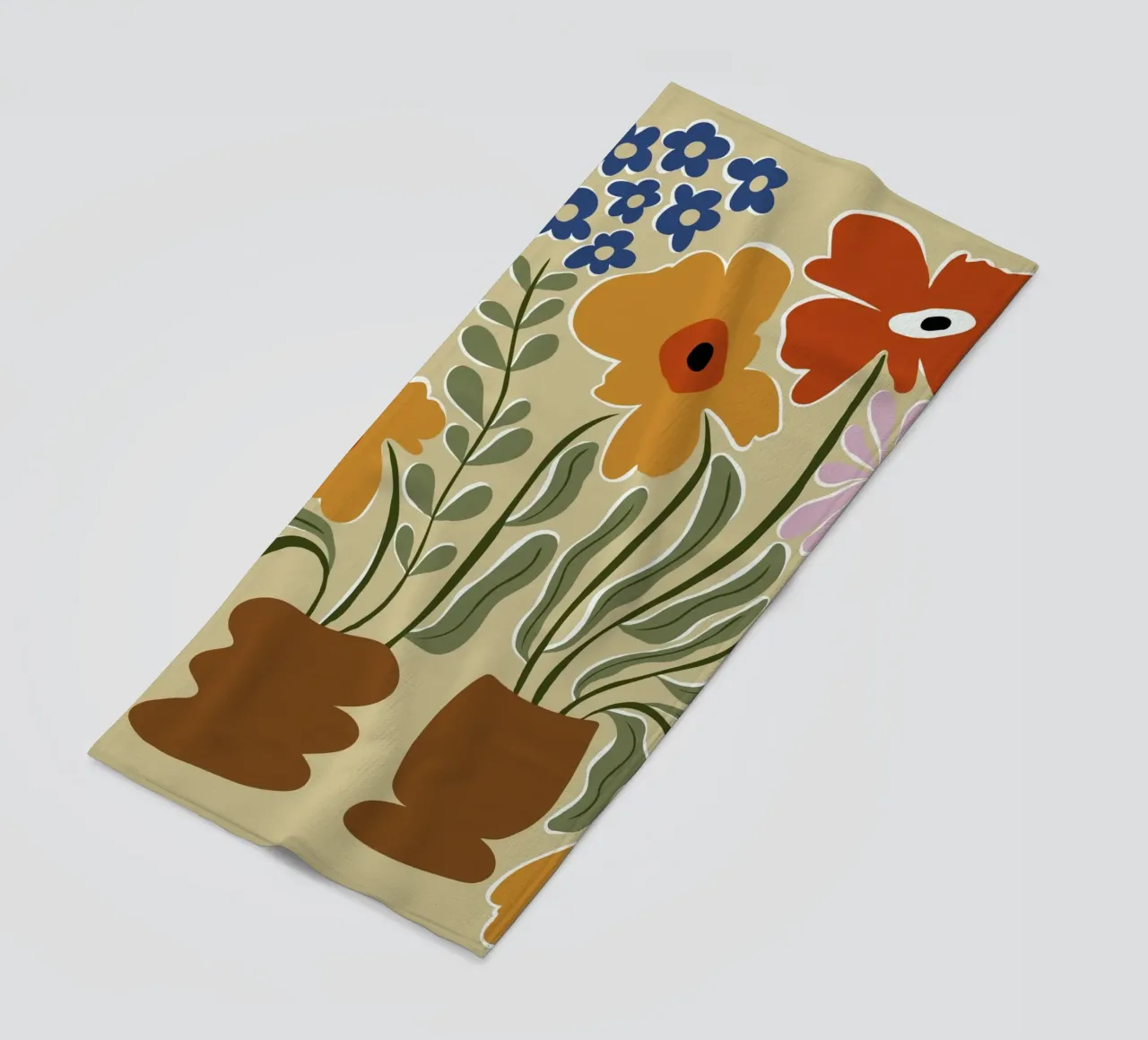 Colore classico in fiore telo mare da Miho Art Studio