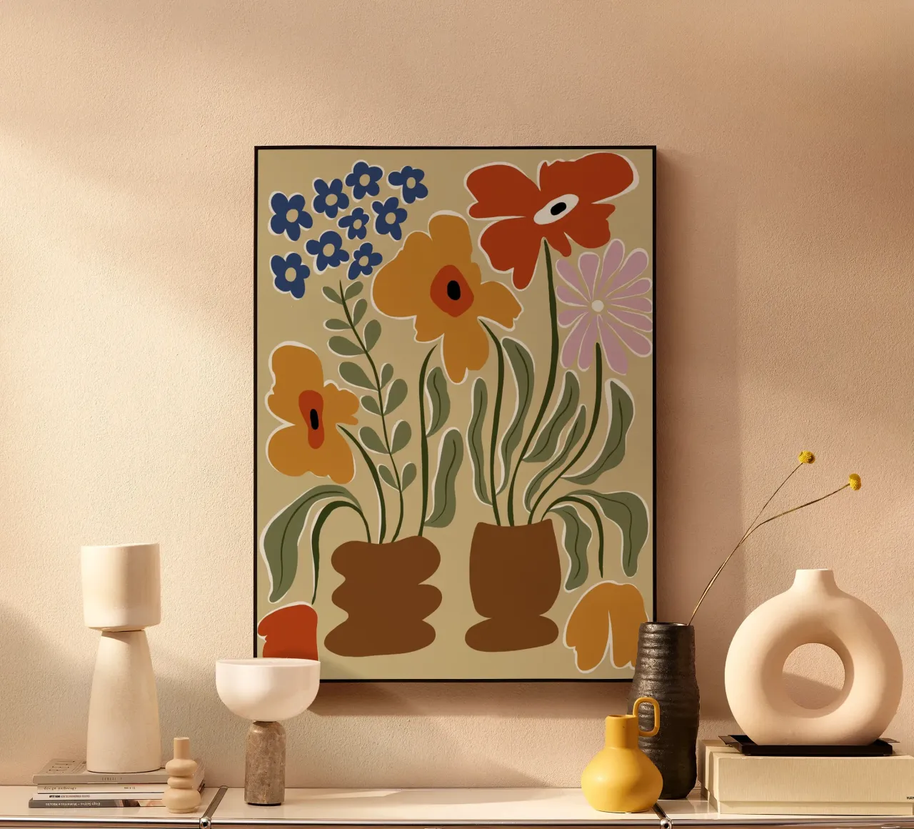 Colore classico in fiore alluminio dibond da Miho Art Studio