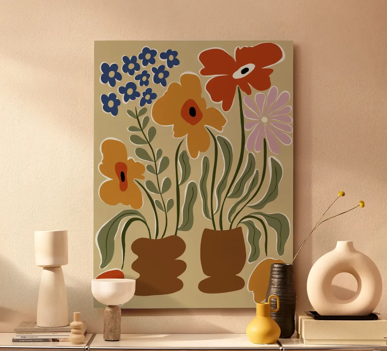 Colore classico in fiore alluminio dibond da Miho Art Studio