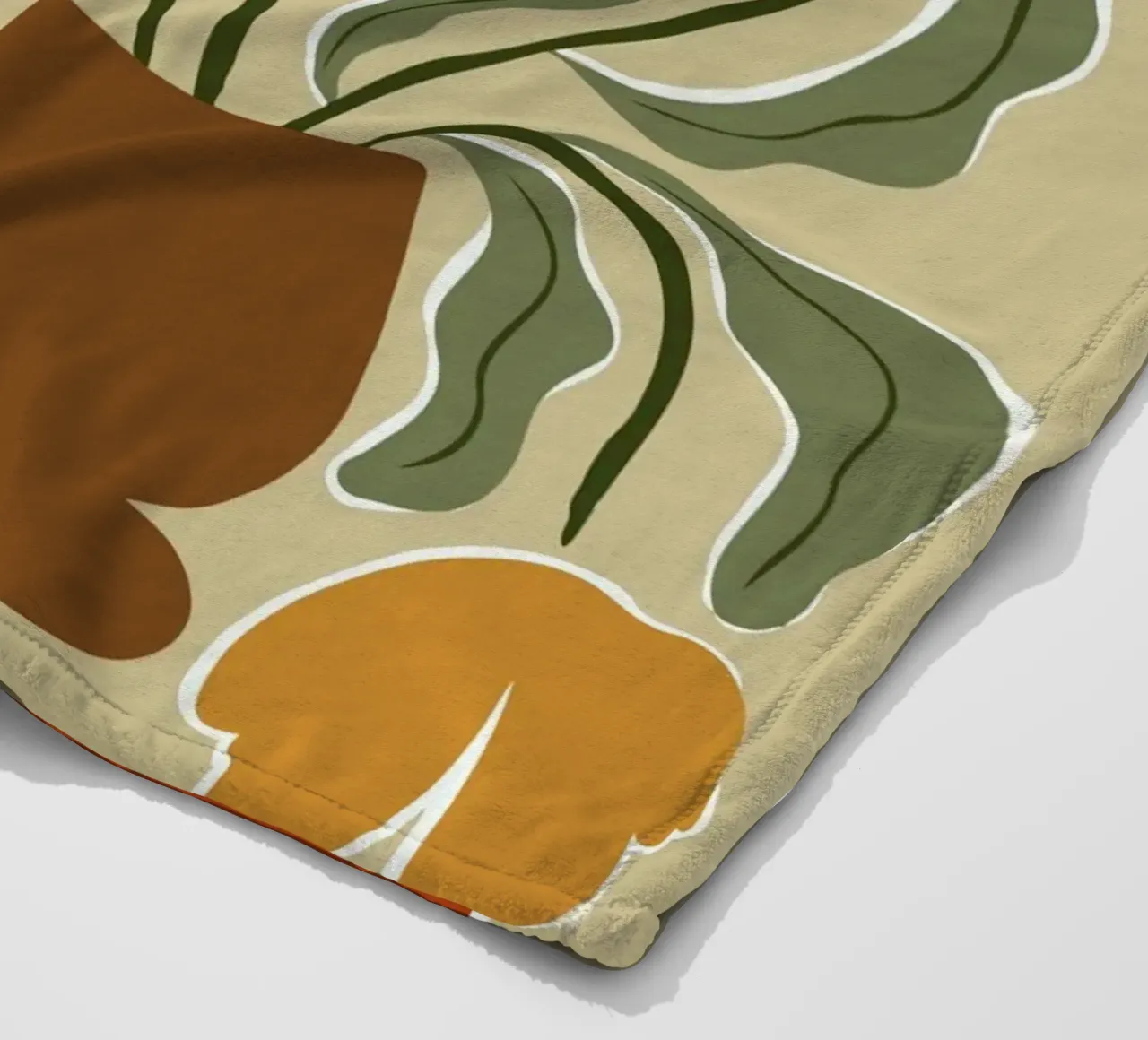 Colore classico in fiore coperta in pile da Miho Art Studio