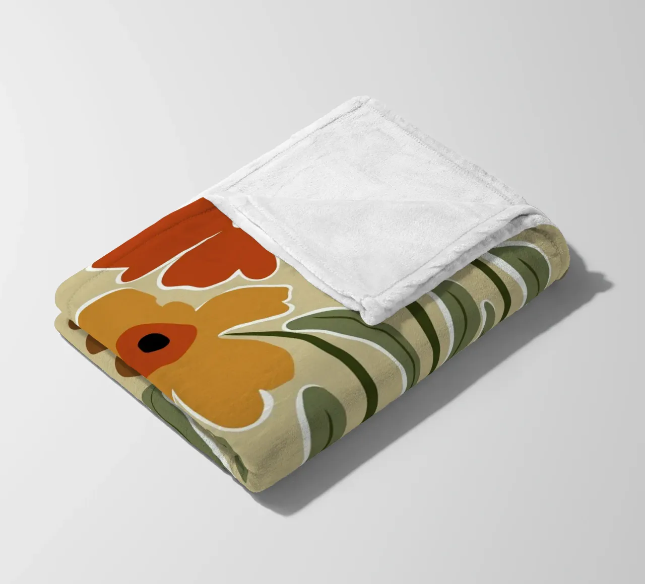 Colore classico in fiore coperta in pile da Miho Art Studio