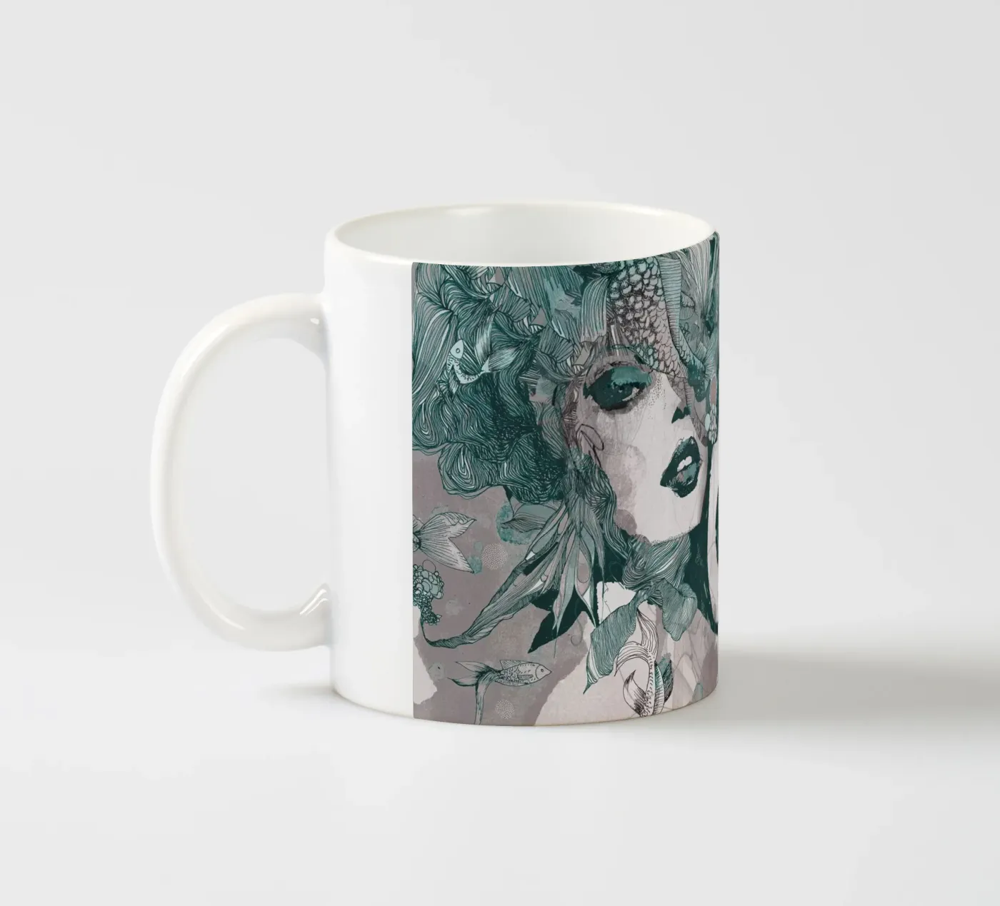 roller ceramic mug by Giulio Iurissevich