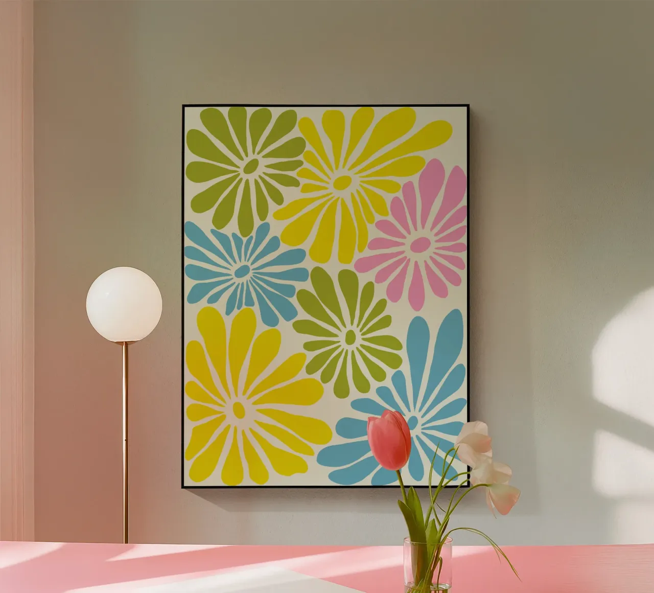 Petali e pastelli plexiglass da Miho Art Studio