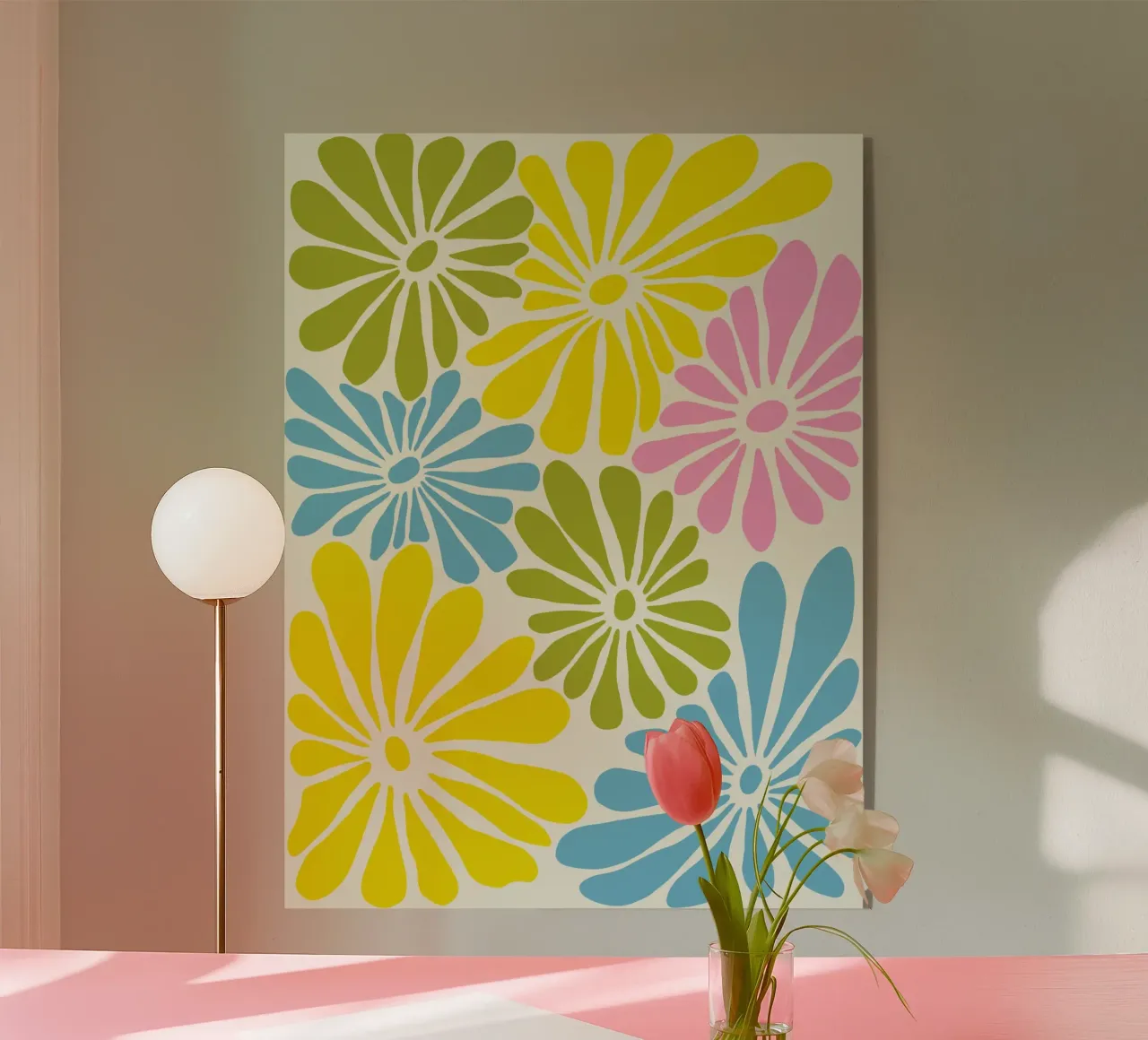 Petali e pastelli plexiglass da Miho Art Studio