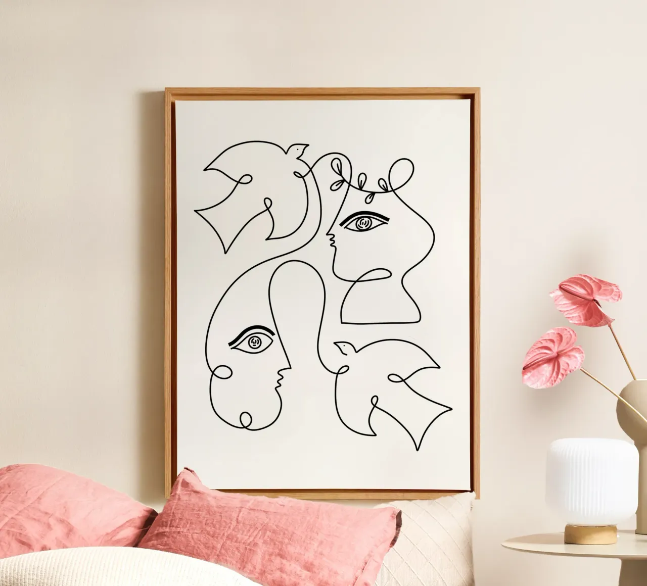 Let's Fly canvas by Shatha Al Dafai