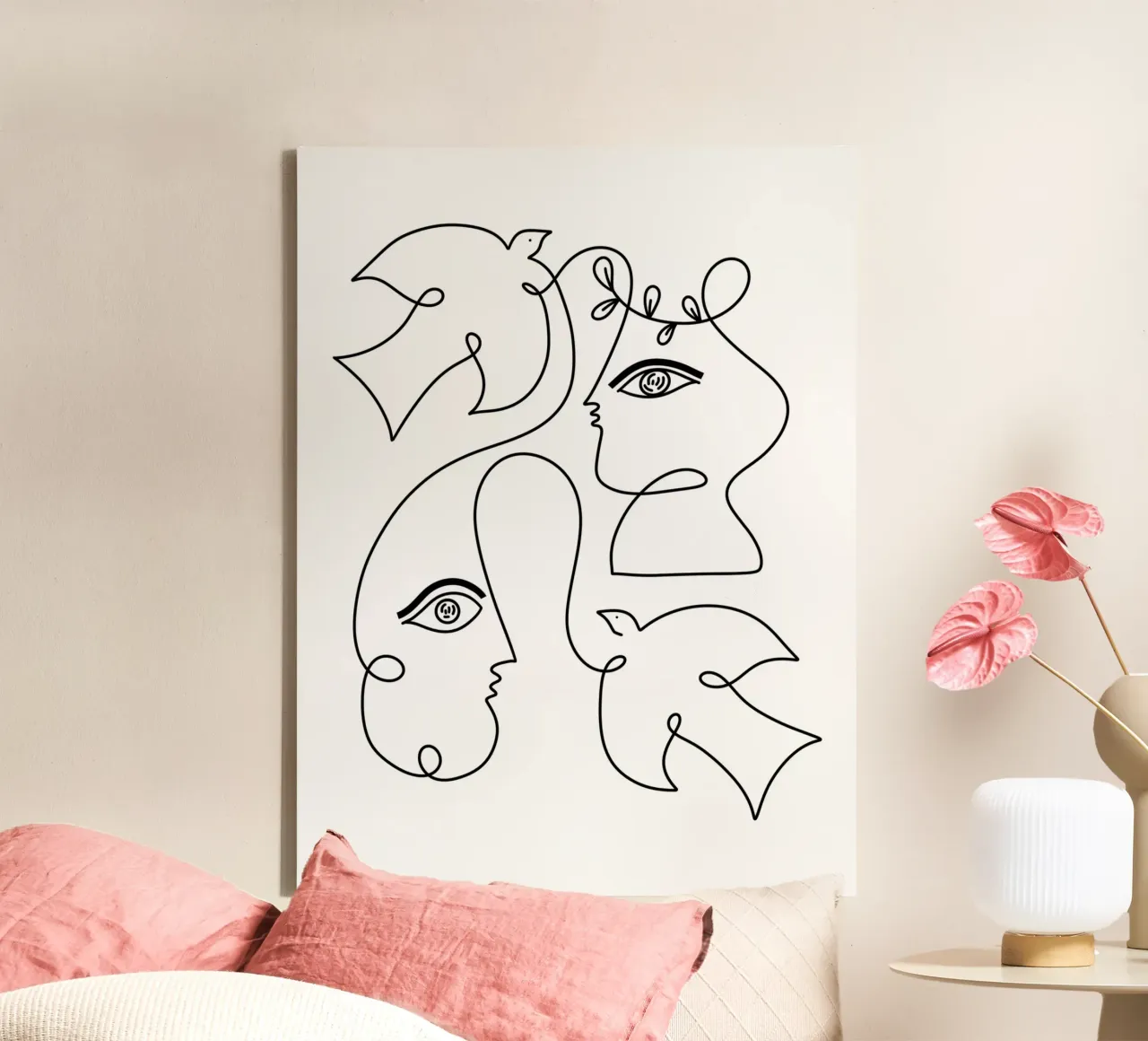 Let's Fly canvas by Shatha Al Dafai