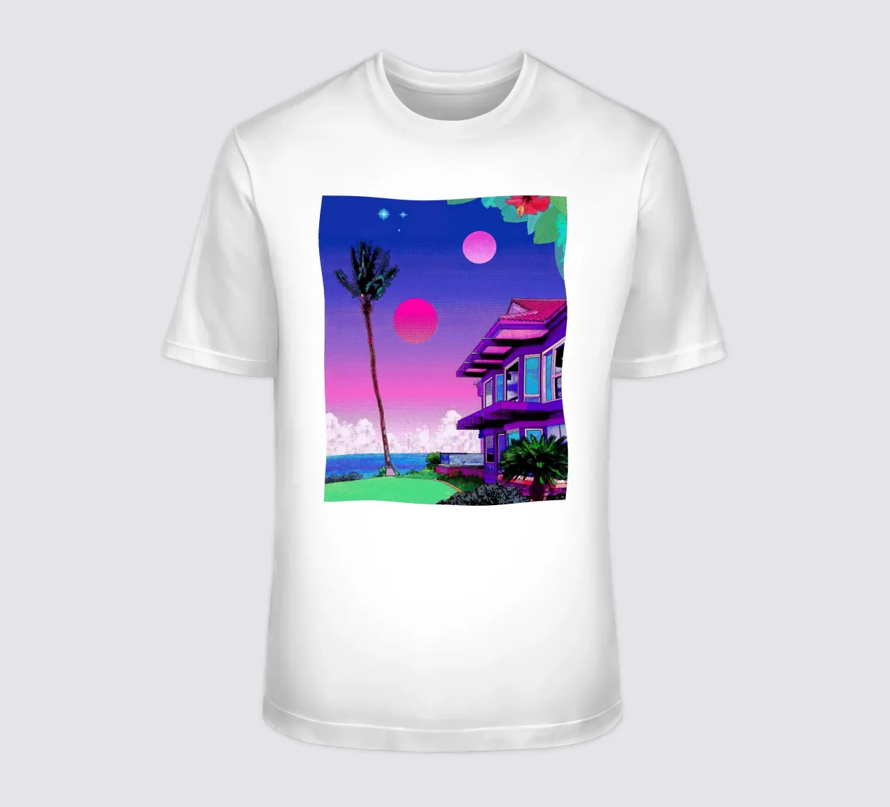 Palma di Hiroshi Nagai t-shirt da MarshArt