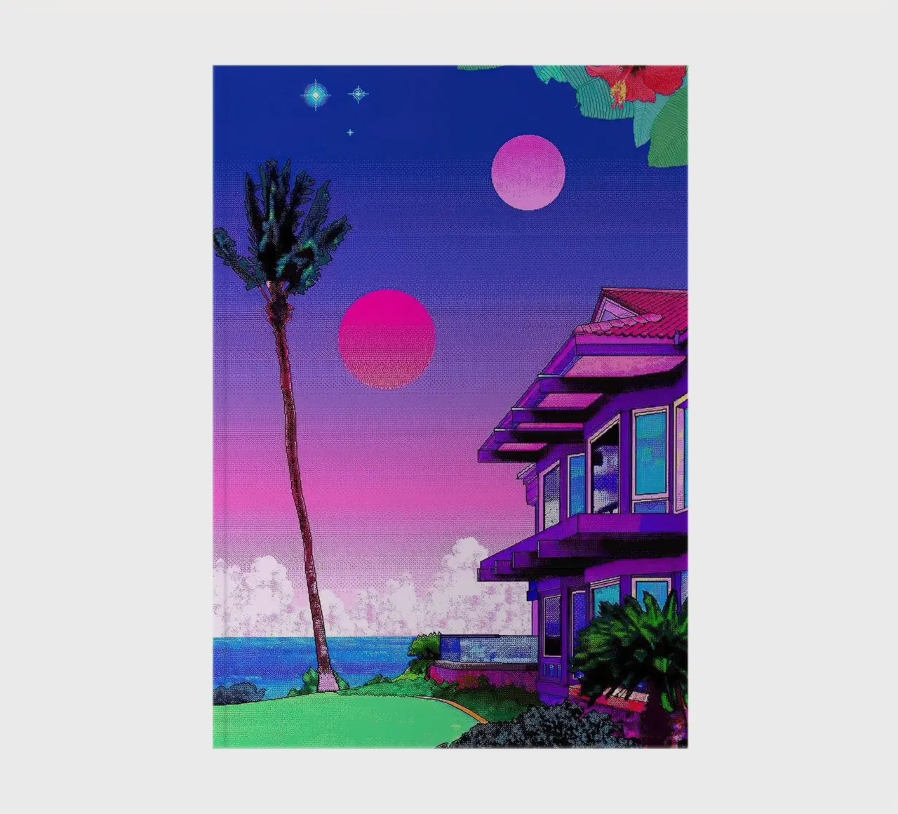 Hiroshi Nagai Palm Tree notebook by MarshArt