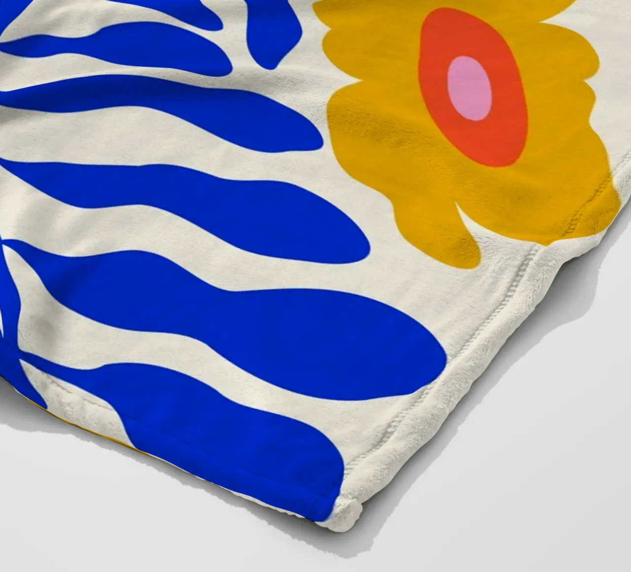 Saffier Zonneschijntuin fleecedeken van Miho Art Studio