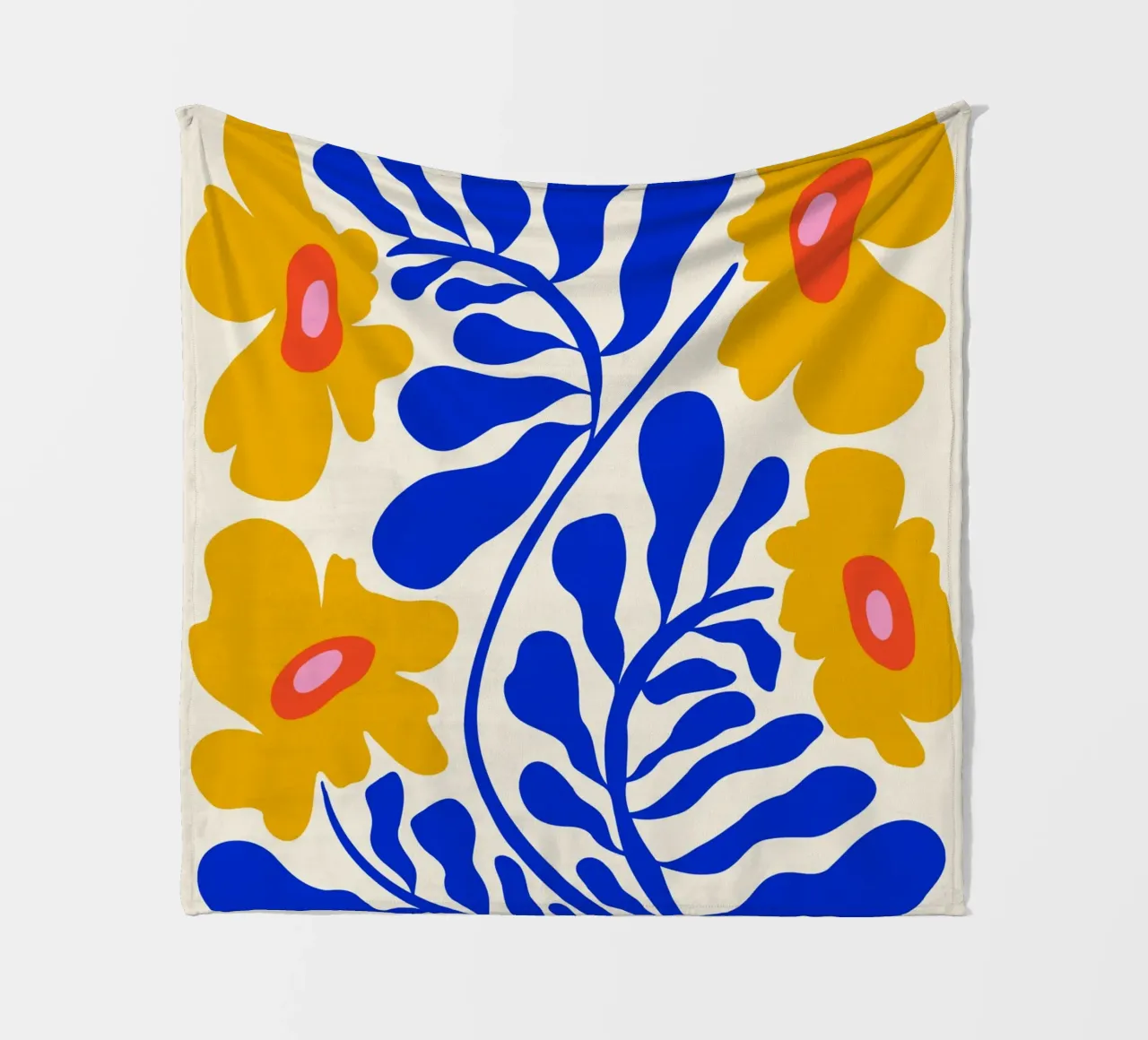 Saffier Zonneschijntuin fleecedeken van Miho Art Studio