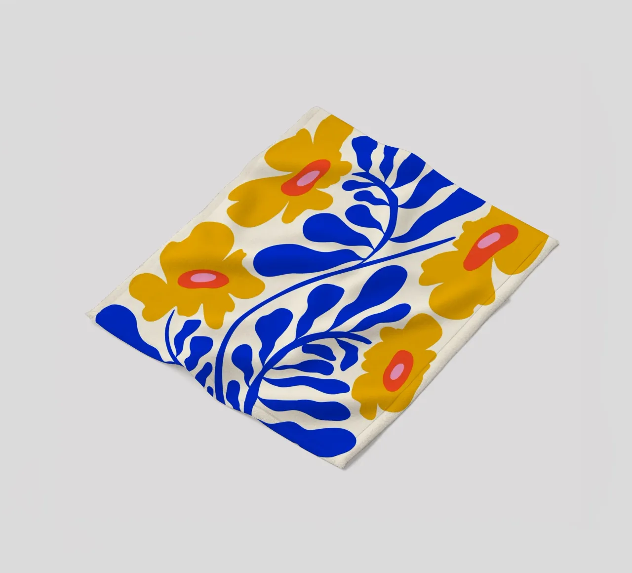 Saffier Zonneschijntuin fleecedeken van Miho Art Studio