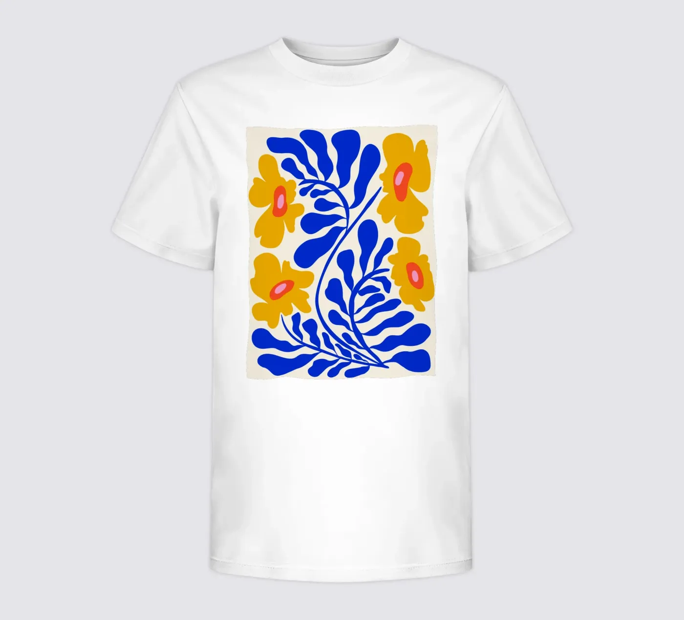 Saffier Zonneschijntuin kinder t-shirt van Miho Art Studio