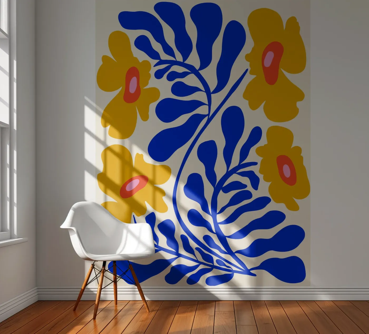 Saffier Zonneschijntuin fotobehang van Miho Art Studio