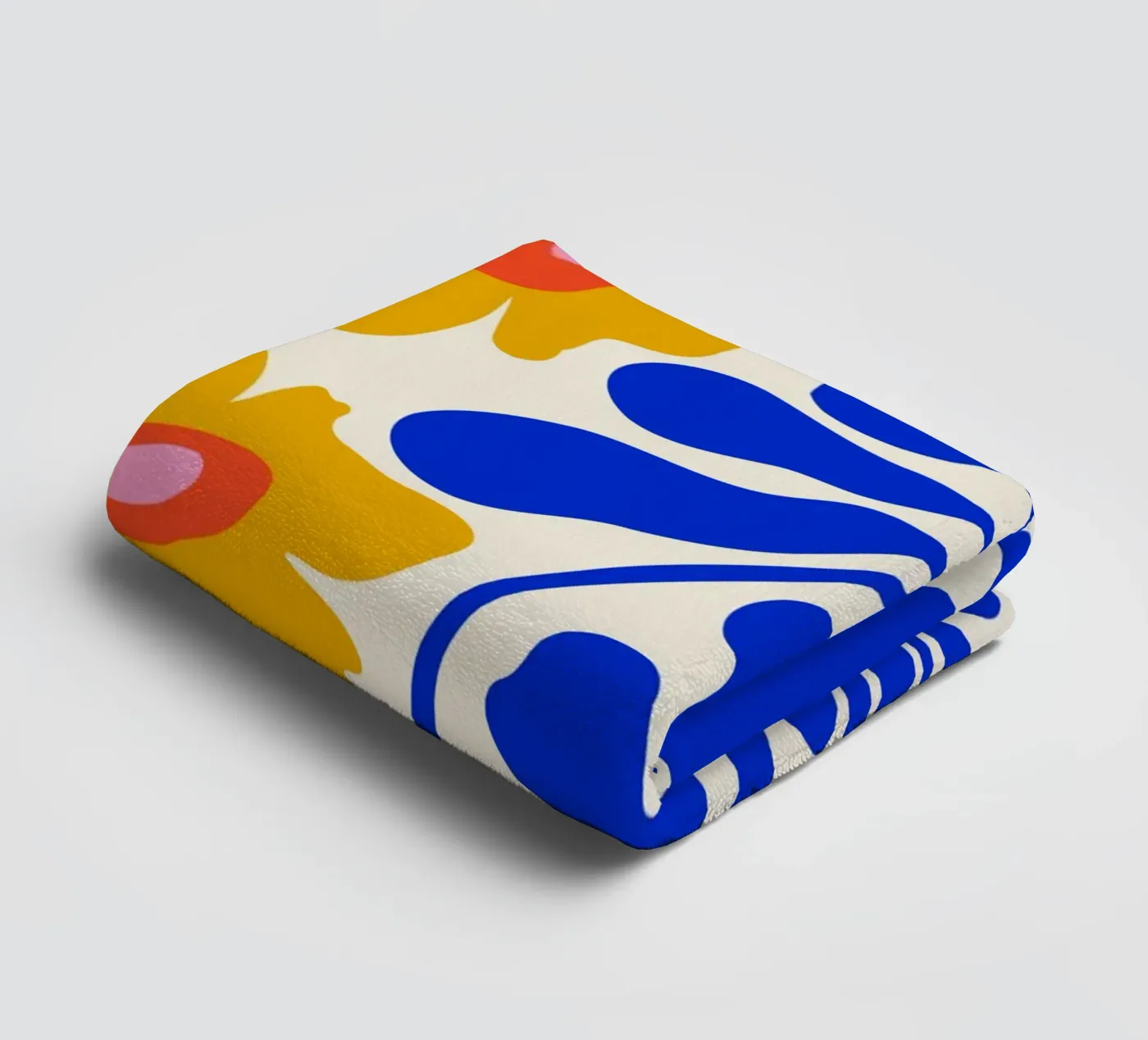 Saffier Zonneschijntuin badhanddoek van Miho Art Studio