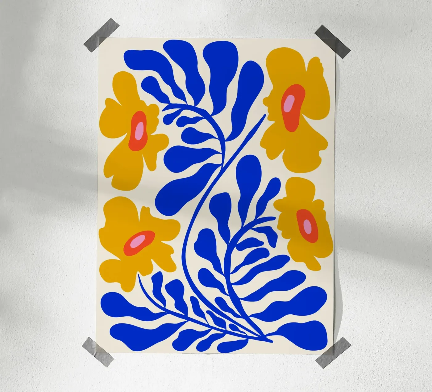 Saffier Zonneschijntuin poster van Miho Art Studio