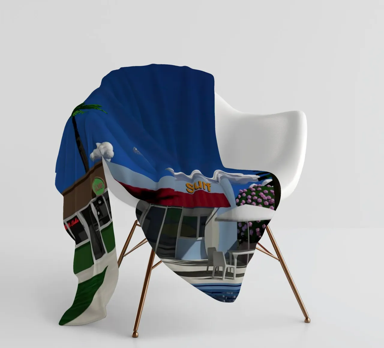 Scena low poly Hiroshi Nagai coperta in pile da MarshArt