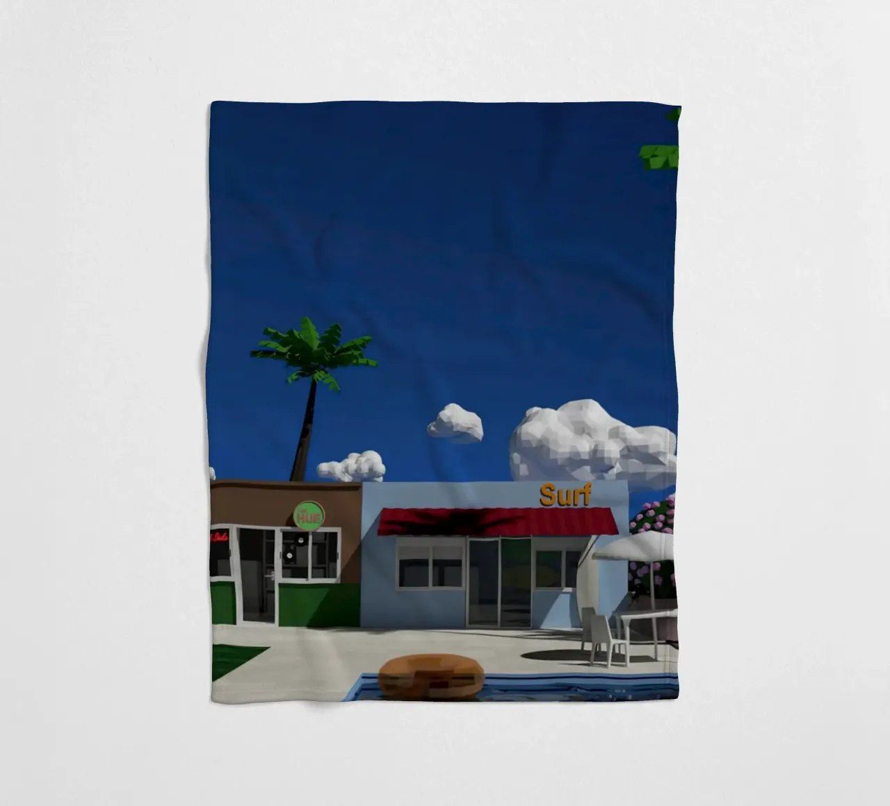 Scena low poly Hiroshi Nagai coperta in pile da MarshArt